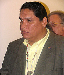 Ernie Stevens Jr., the chairman of the National Indian Gaming Association. File Photo  NSM.
