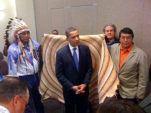 Sen. Barack Obama (D-Illinois) in Sioux Falls, South Dakota