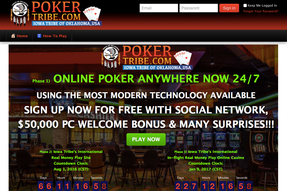 Iowa Tribe offers free play on poker website ahead of full launch