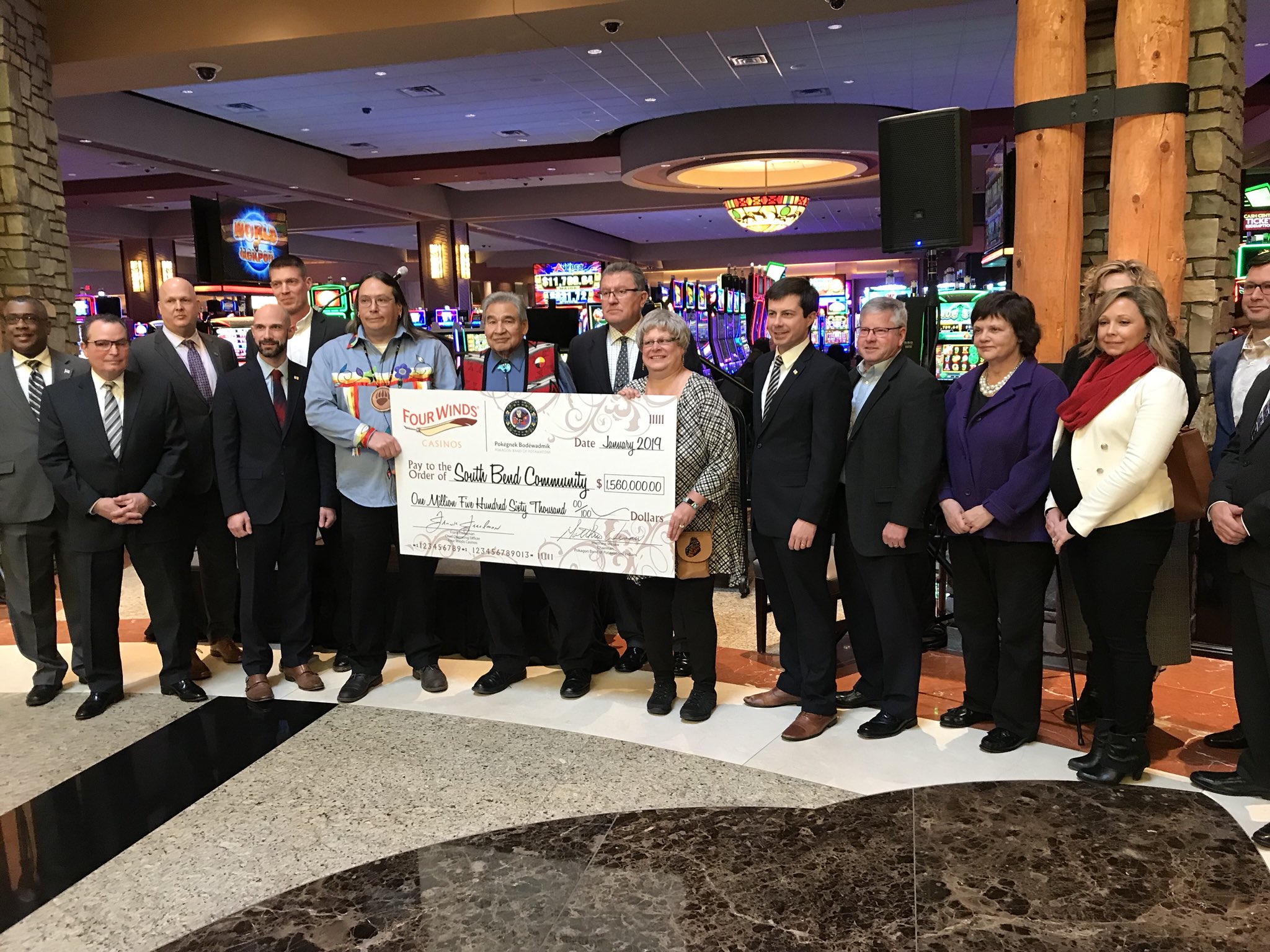 Pokagon Band shares $1.56 million with hosts of casino in Indiana