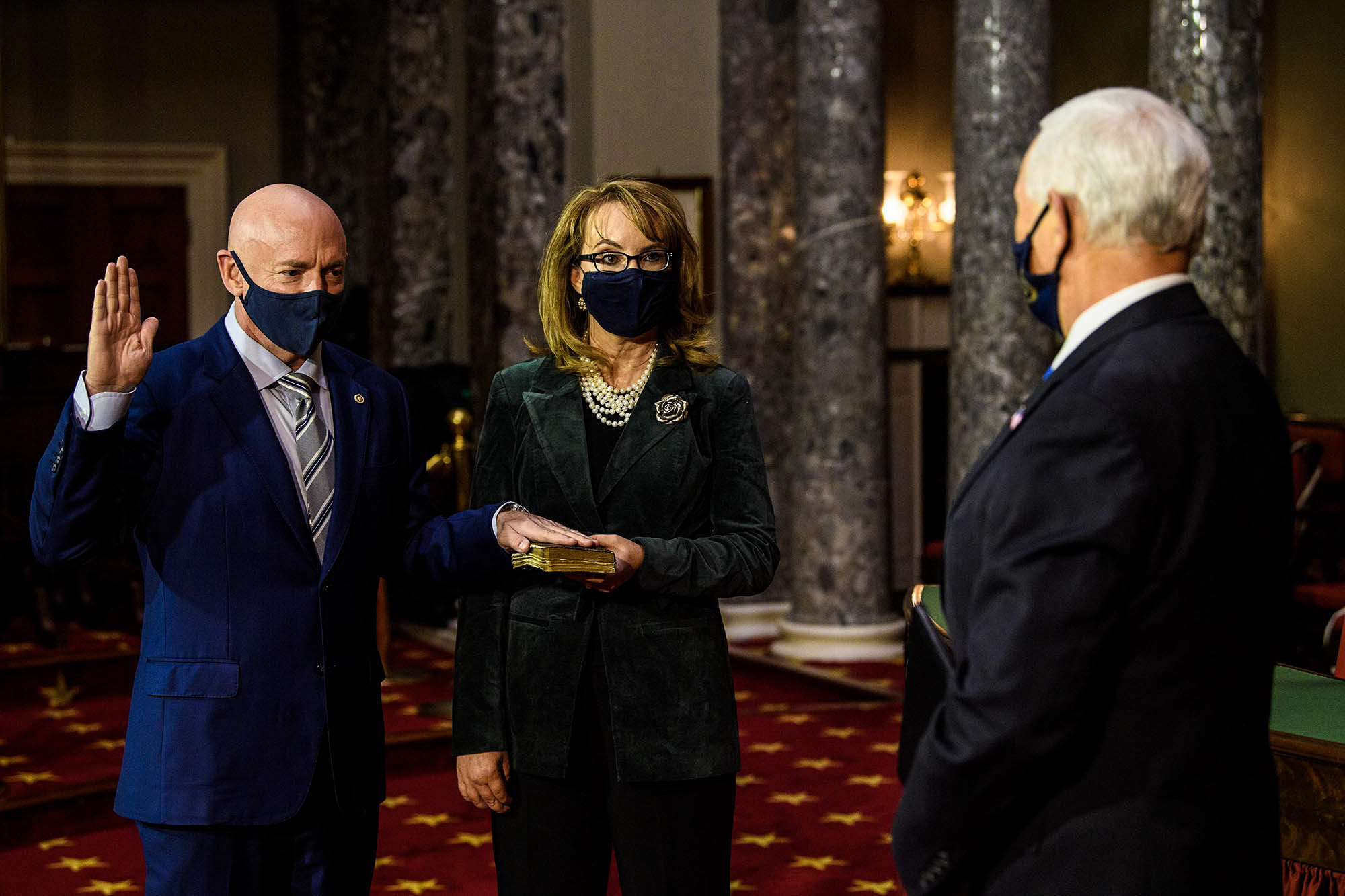 Mark Kelly and Gabby Giffords