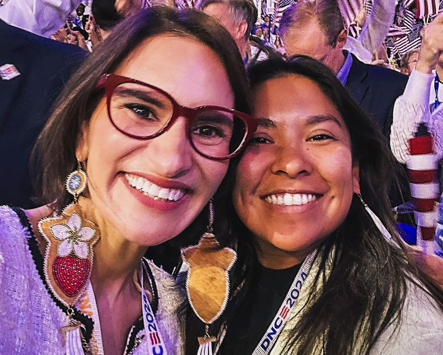 Peggy Flanagan and Jade Begay