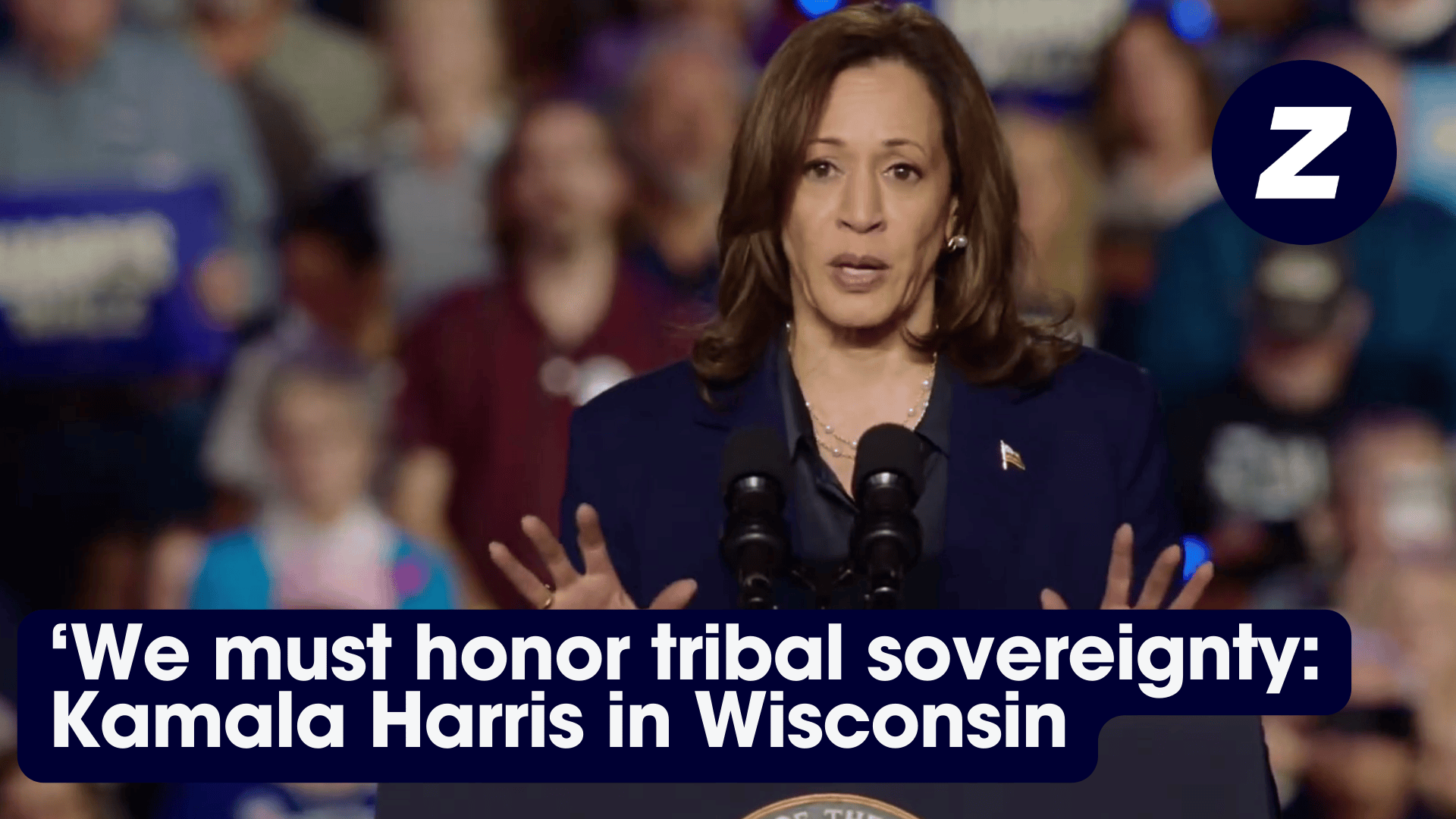 'We must honor tribal sovereignty': Kamala Harris campaigns in Wisconsin #NativeVote