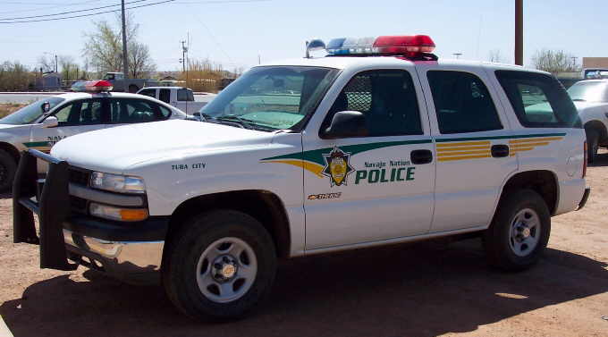 Police officers on Navajo Nation often go out on patrol alone