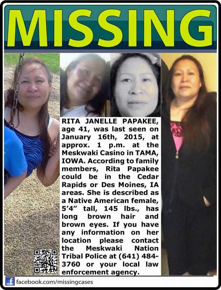 Meskwaki Nation puts up $25K reward in case of missing woman