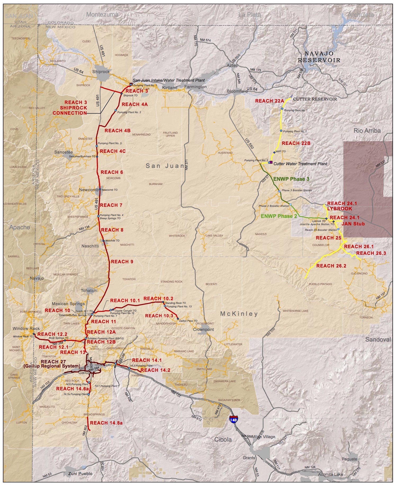 Navajo River Map