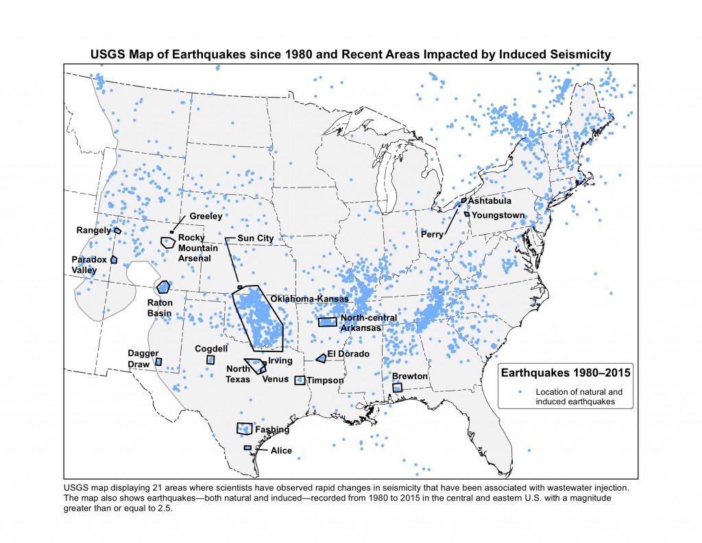 Oklahoma named at highest risk of human-induced earthquakes