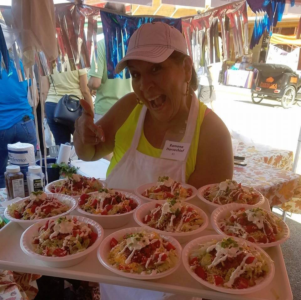Ramona Horsechief wins Indian taco championship for fifth time
