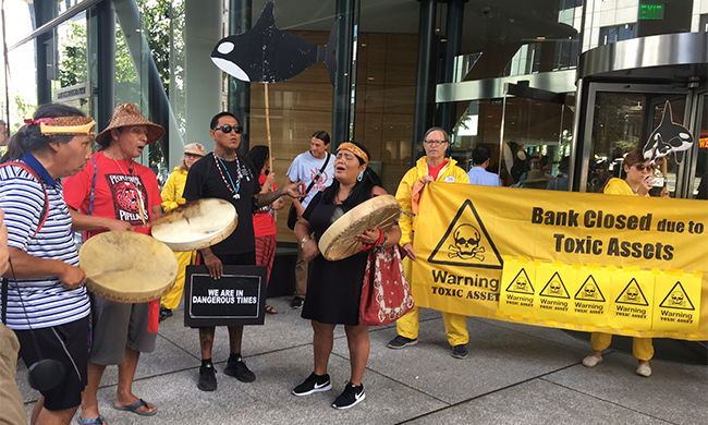 YES! Magazine: Indigenous activists pressure banks to stop funding pipelines