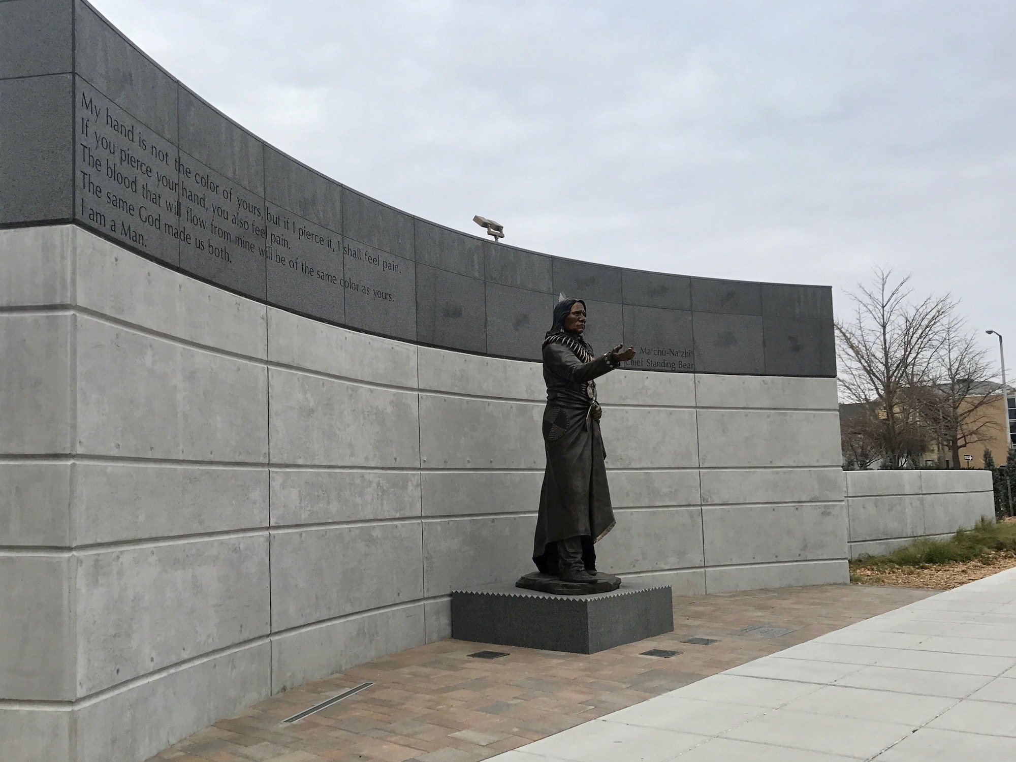 Ponca Chief Standing Bear - Centennial Mall - Lincoln, Nebraska