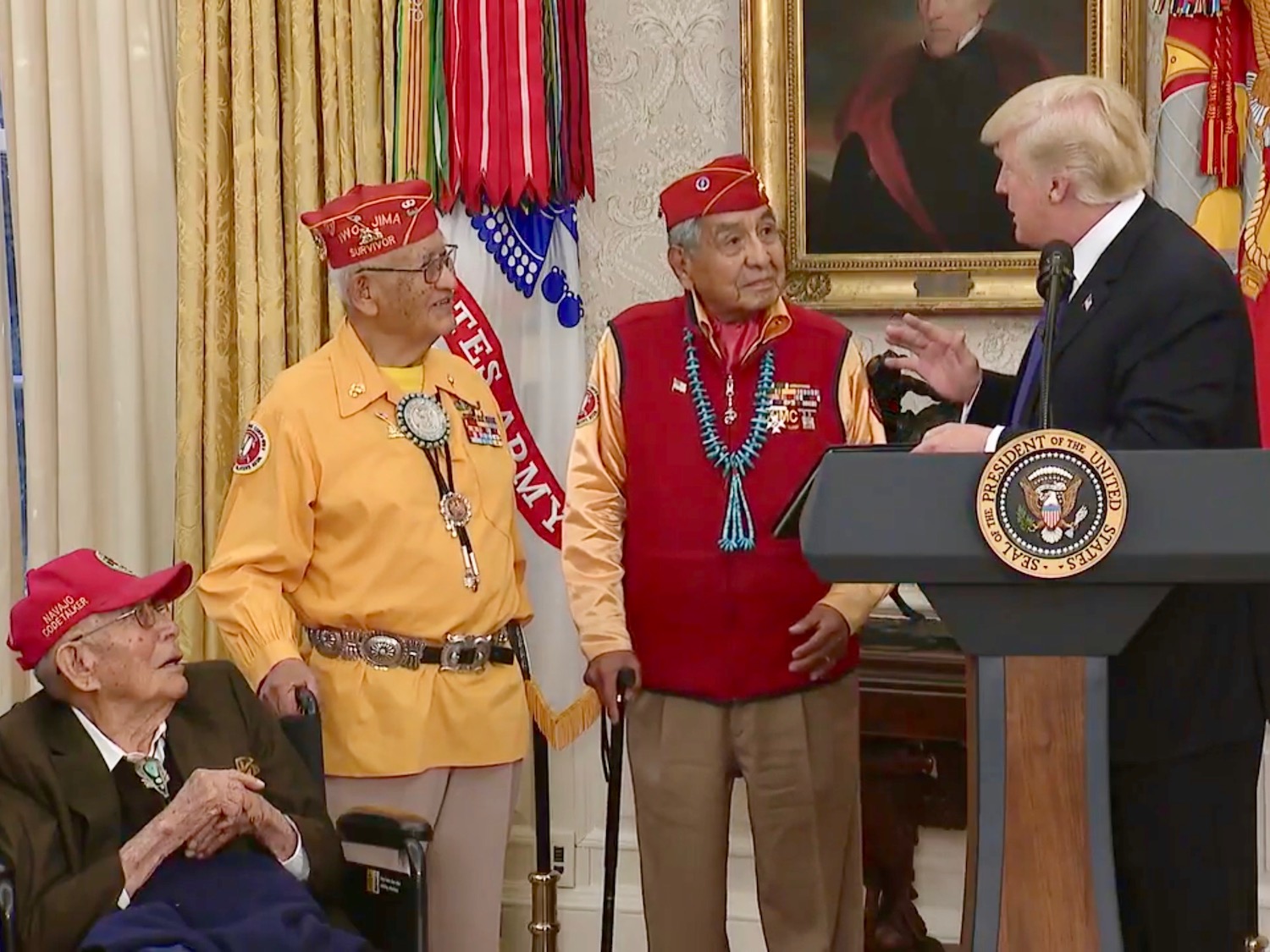 Cronkite News: President Trump overshadows Code Talkers with 'Pocahontas' jab