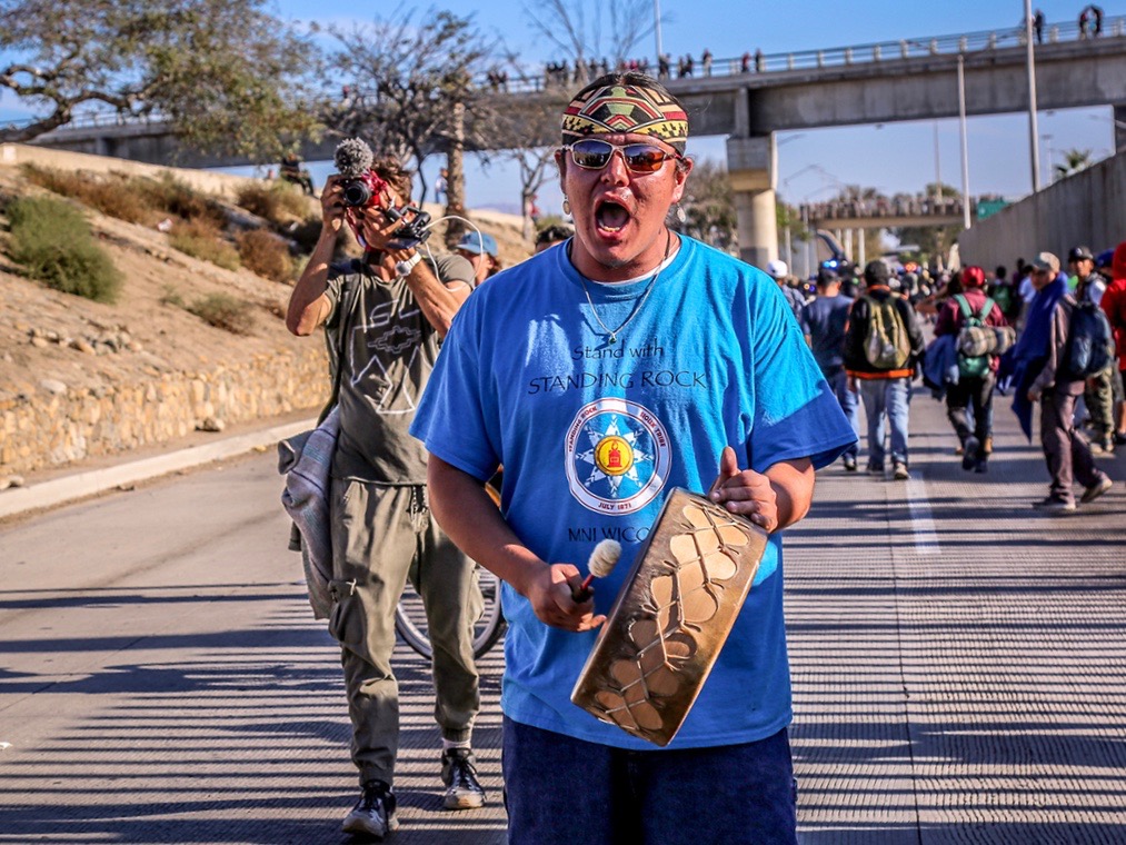 YES! Magazine: Native activists stand in solidarity with refugees