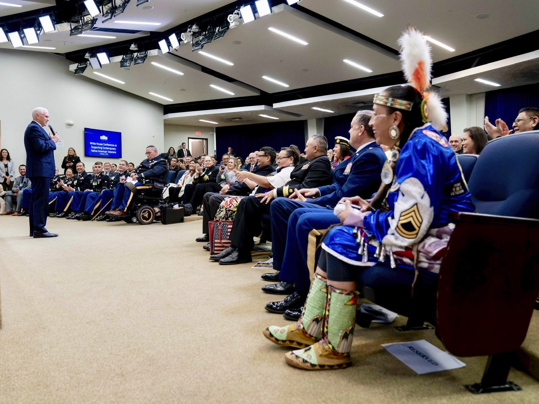 Native veterans head to Capitol Hill after event at White House