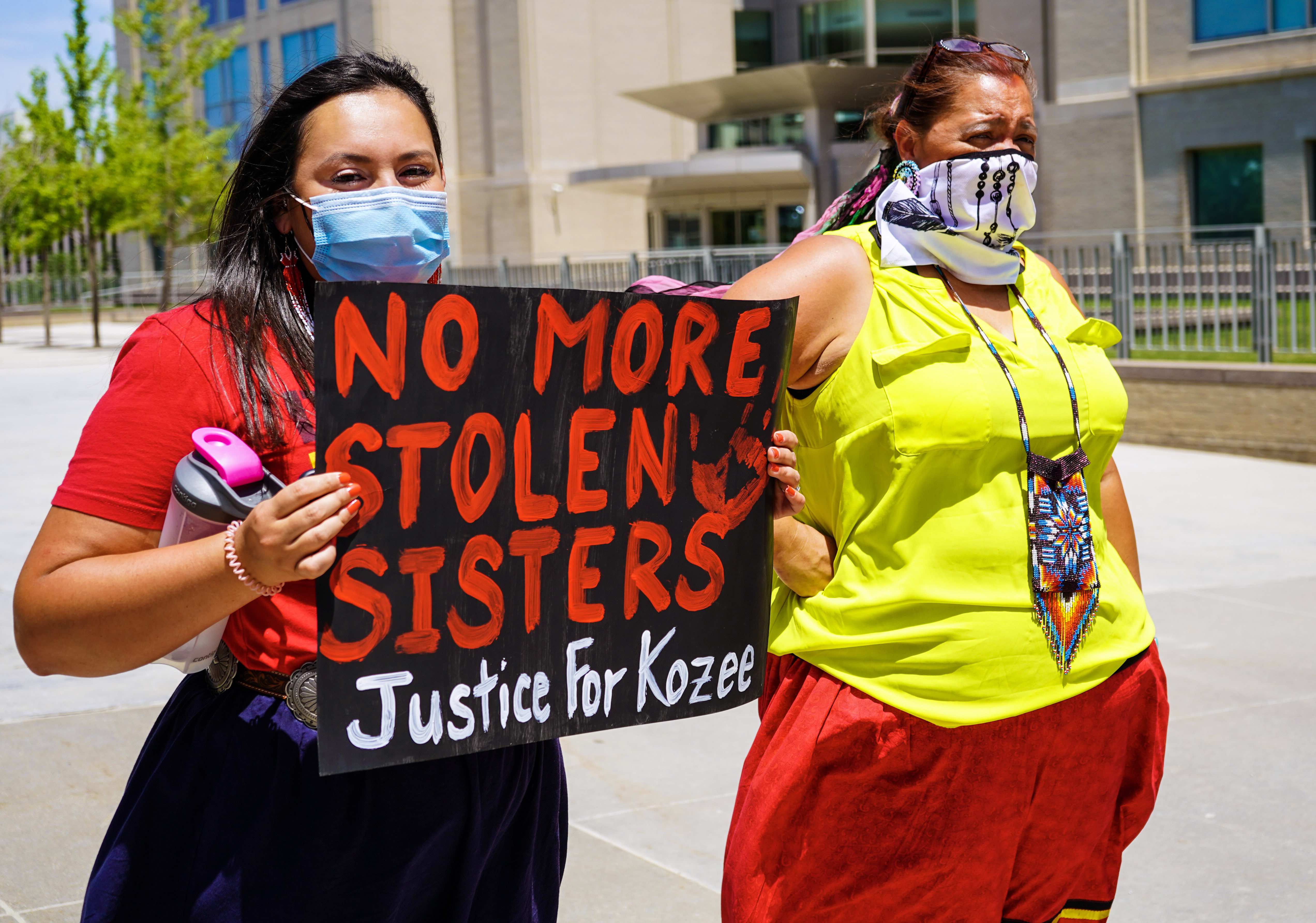 'Justice for Kozee!': Native women seek stronger charges for death of Kozee Decorah