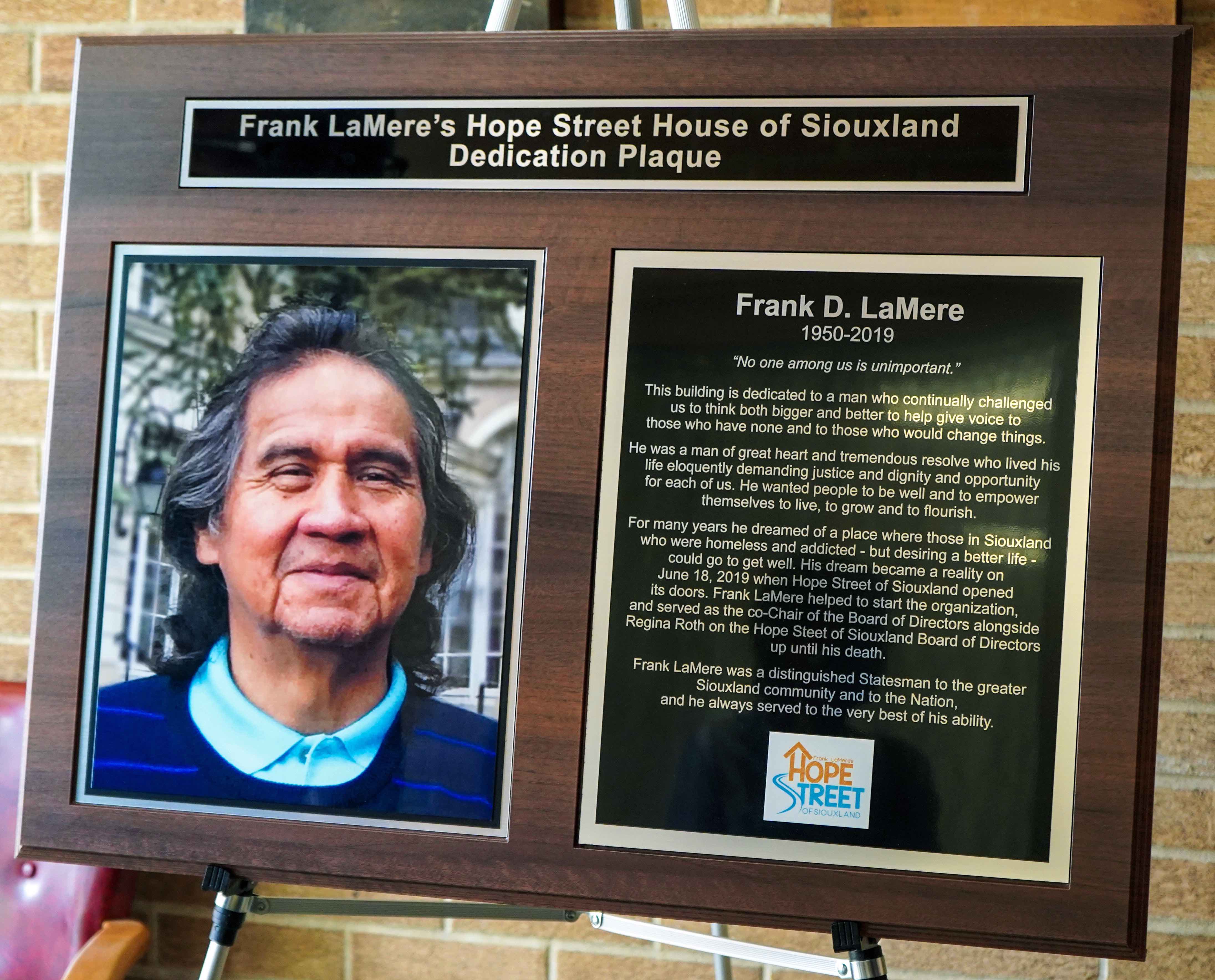 'He would be proud': Frank LaMere's legacy lives on at sober living home