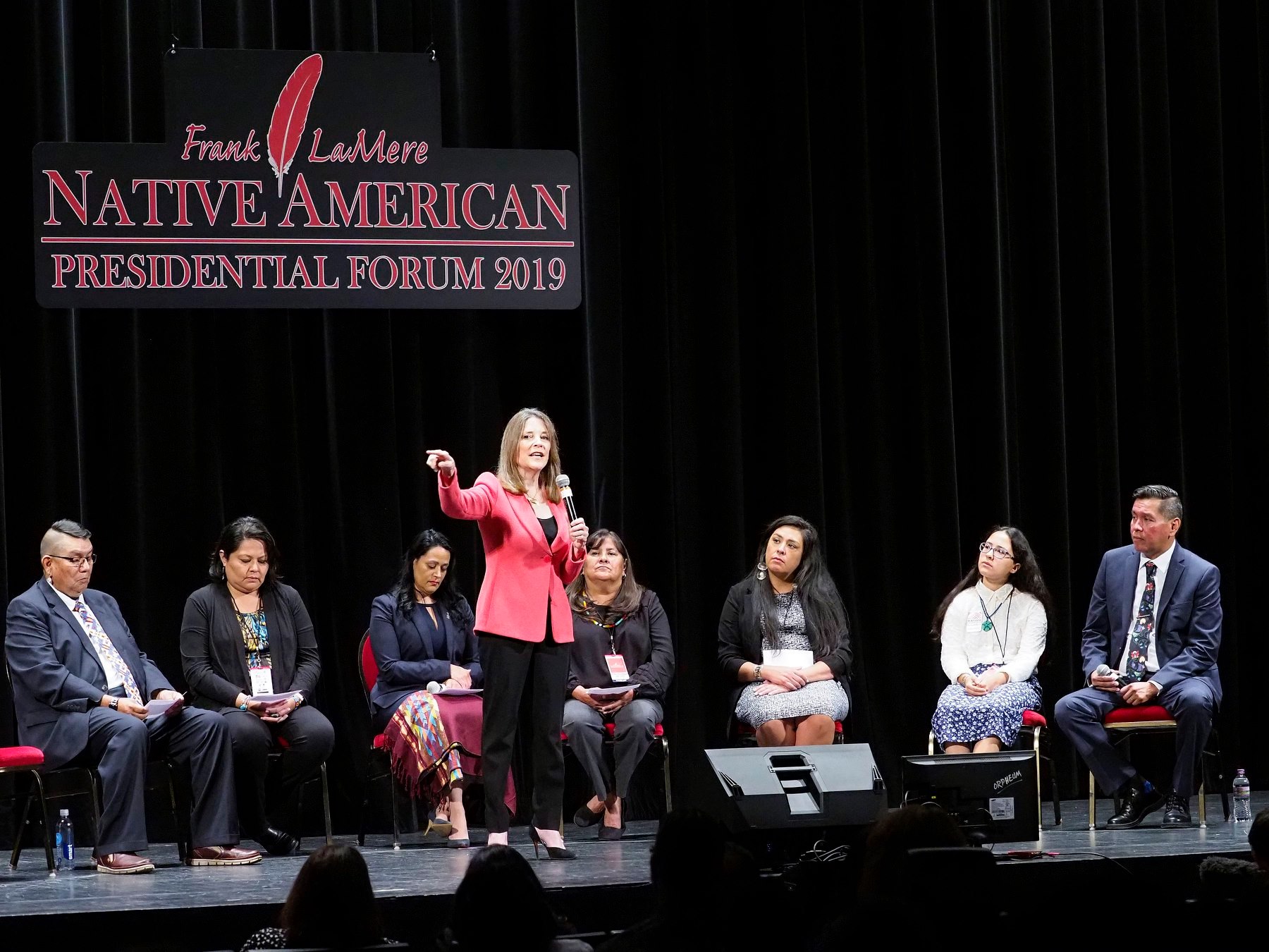 AUDIO/VIDEO: Marianne Williamson at Frank LaMere Native American Presidential Forum