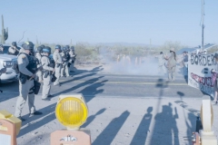 Border Patrol and Arizona State Police Violently Attacked Peaceful, Non-Violent Indigenous Land Protection Ceremony With Rubber Bullets and Tear Gas On Indigenous Peoples' Day