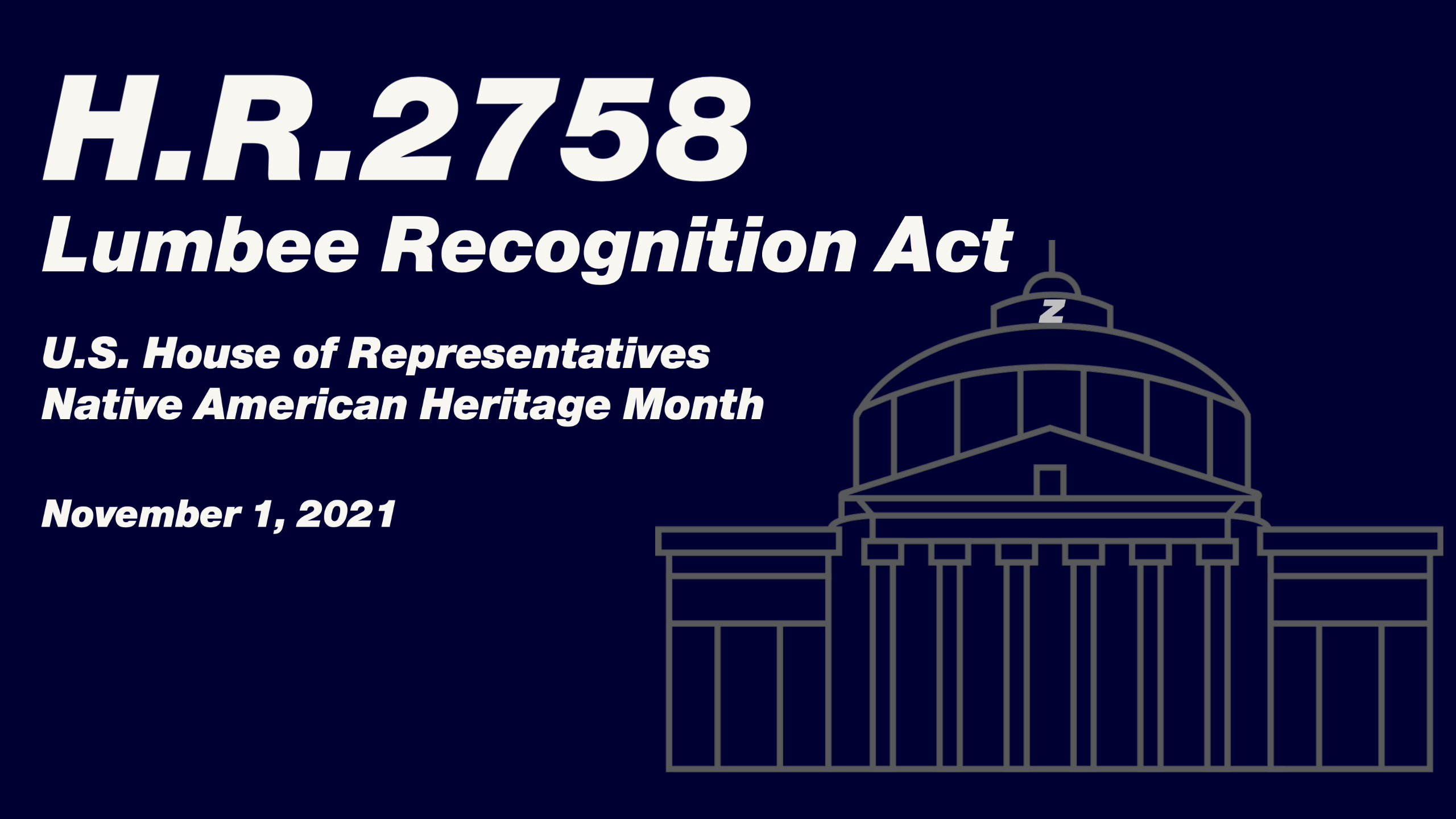 H.R.2758 - Lumbee Recognition Act