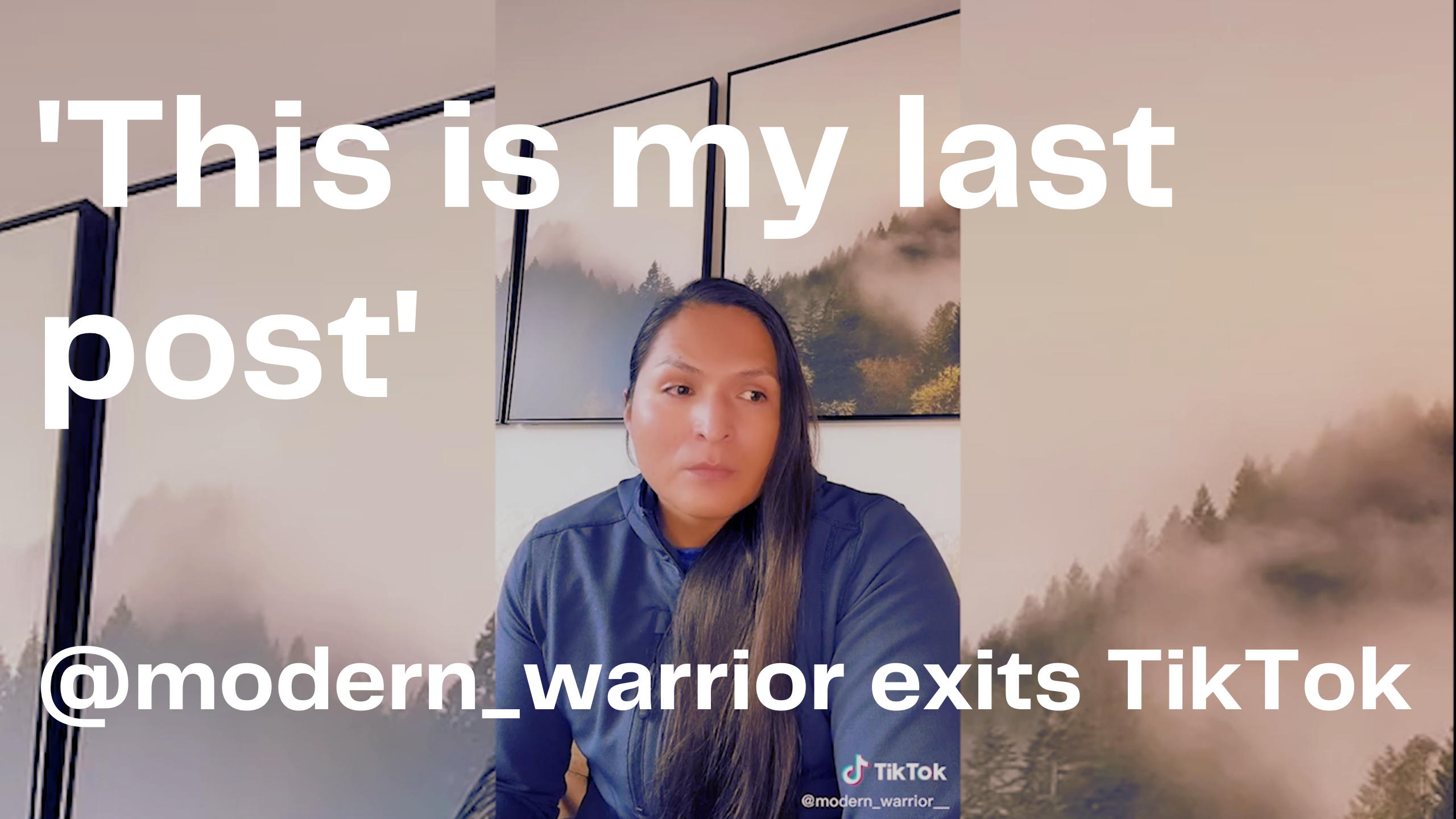 'This is my last post': Lance Tsosie aka Modern Warrior (@modern_warrior) exits TikTok
