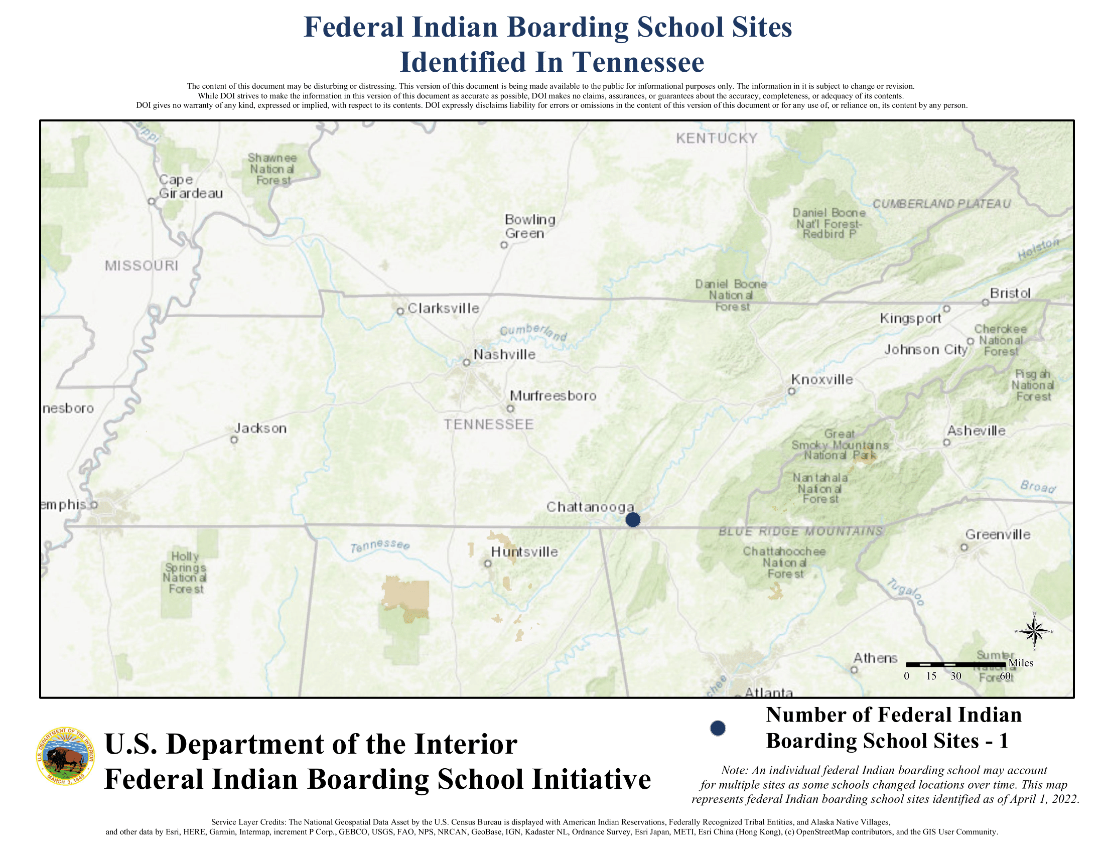 Federal Indian Boarding School Maps