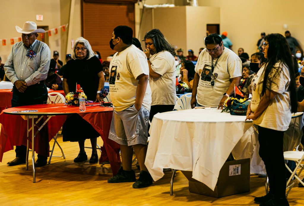 San Carlos Apache Tribe Officials, 3rd LAR honor fallen Marine with building dedication