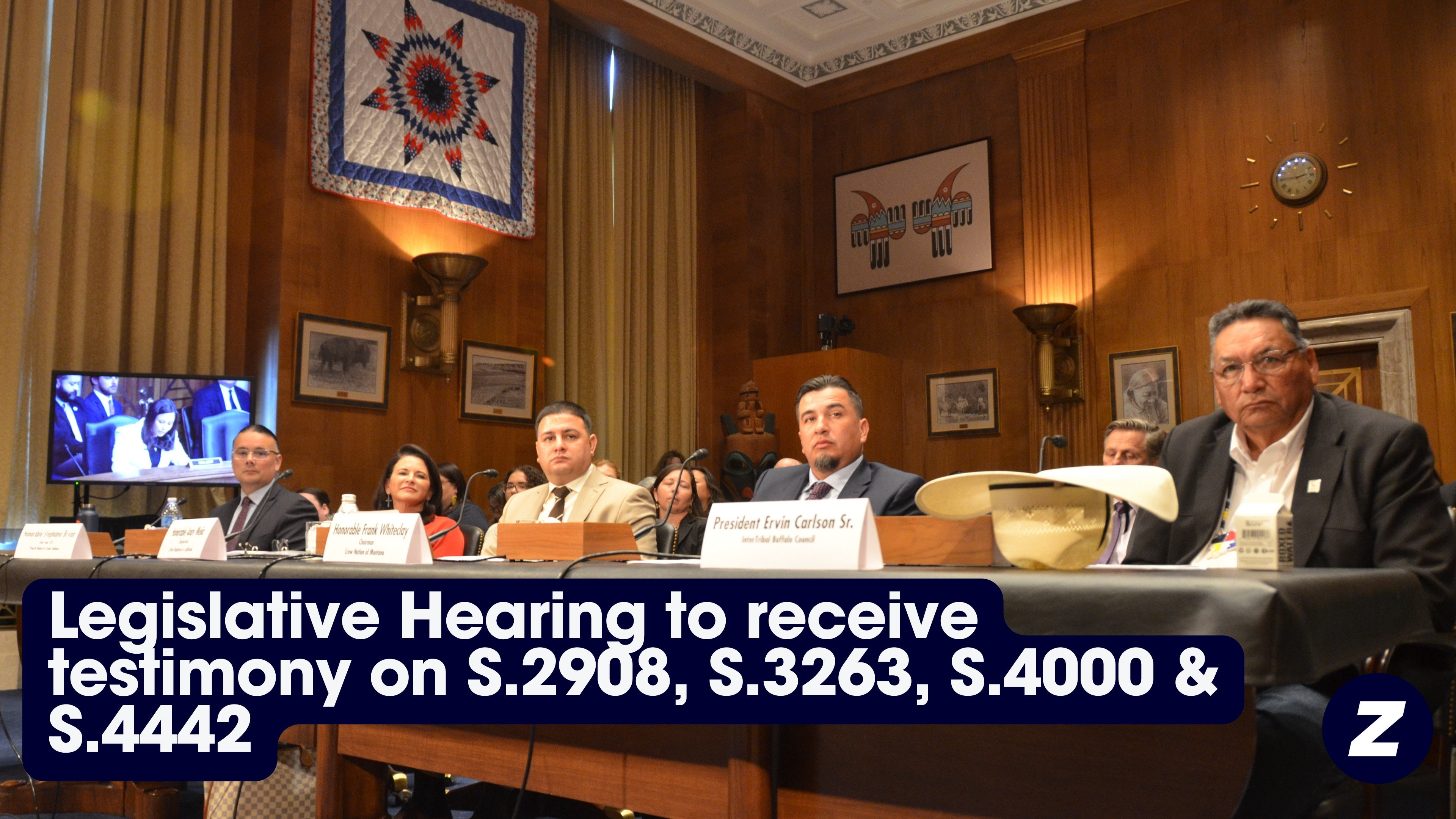Legislative Hearing to receive testimony on S. 2908, S. 3263, S. 4000 & S. 4442