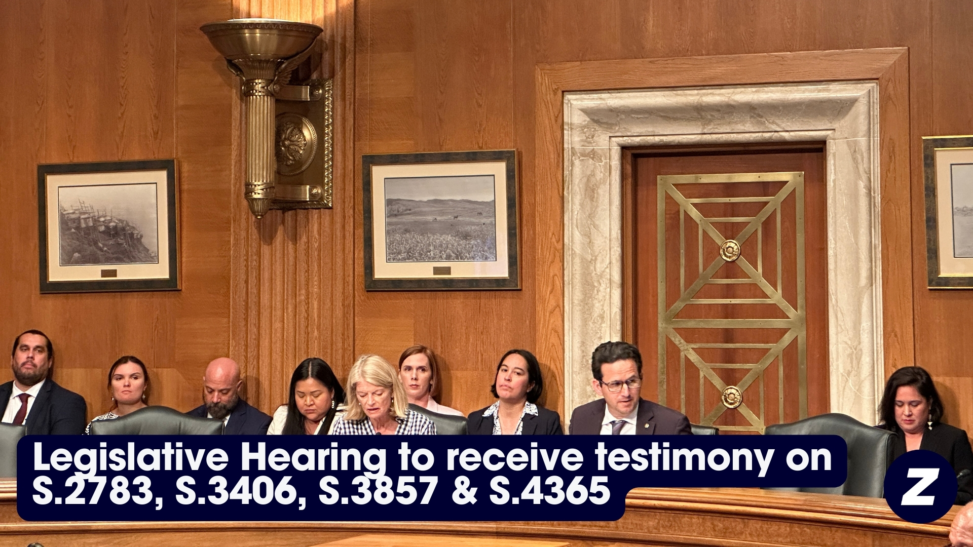 Legislative Hearing to receive testimony on S. 2783, S. 3406, S. 3857 & S. 4365