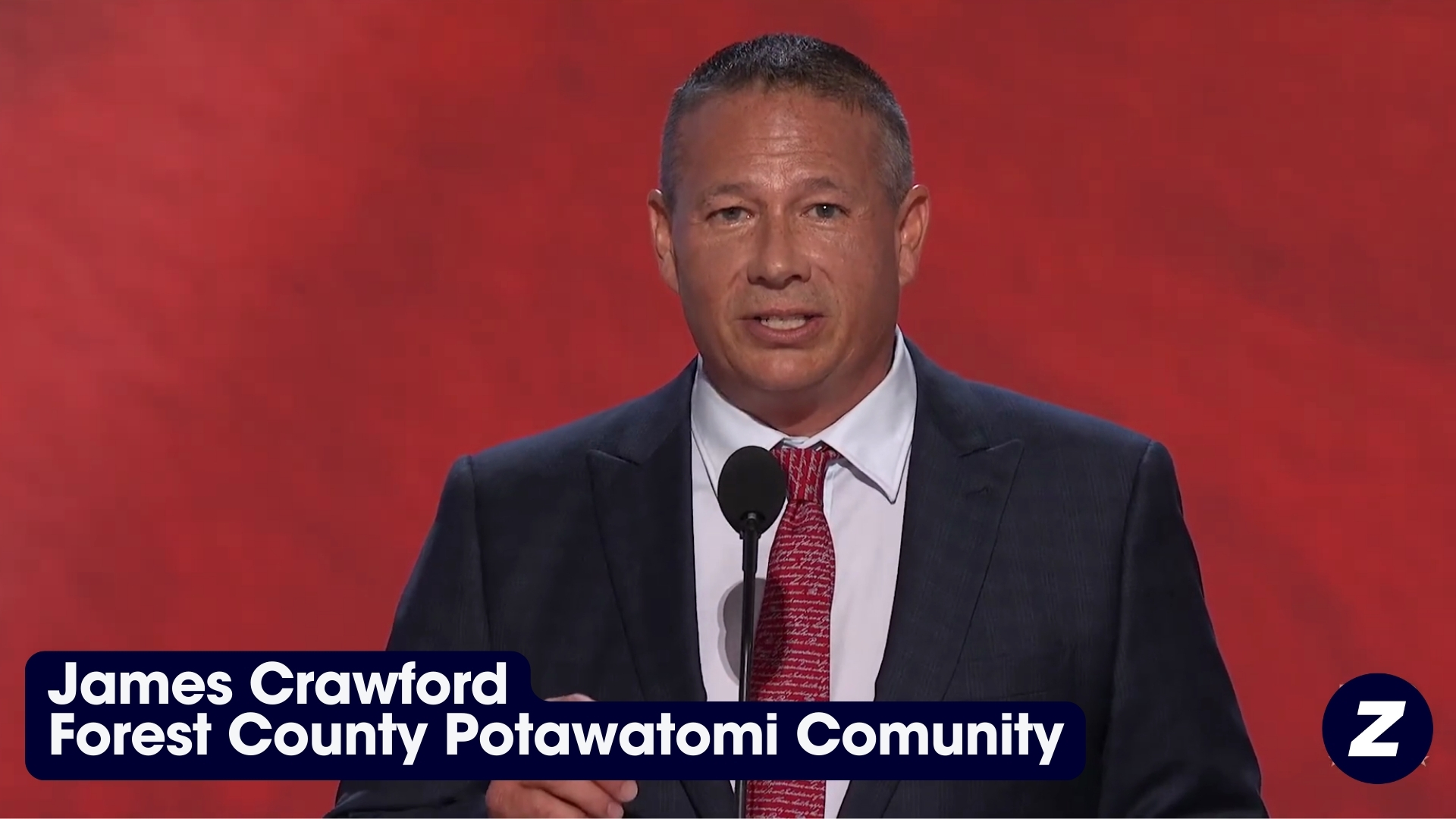 VIDEO: James Crawford, Chairman of Forest County Potawatomi Community, at Republican Convention