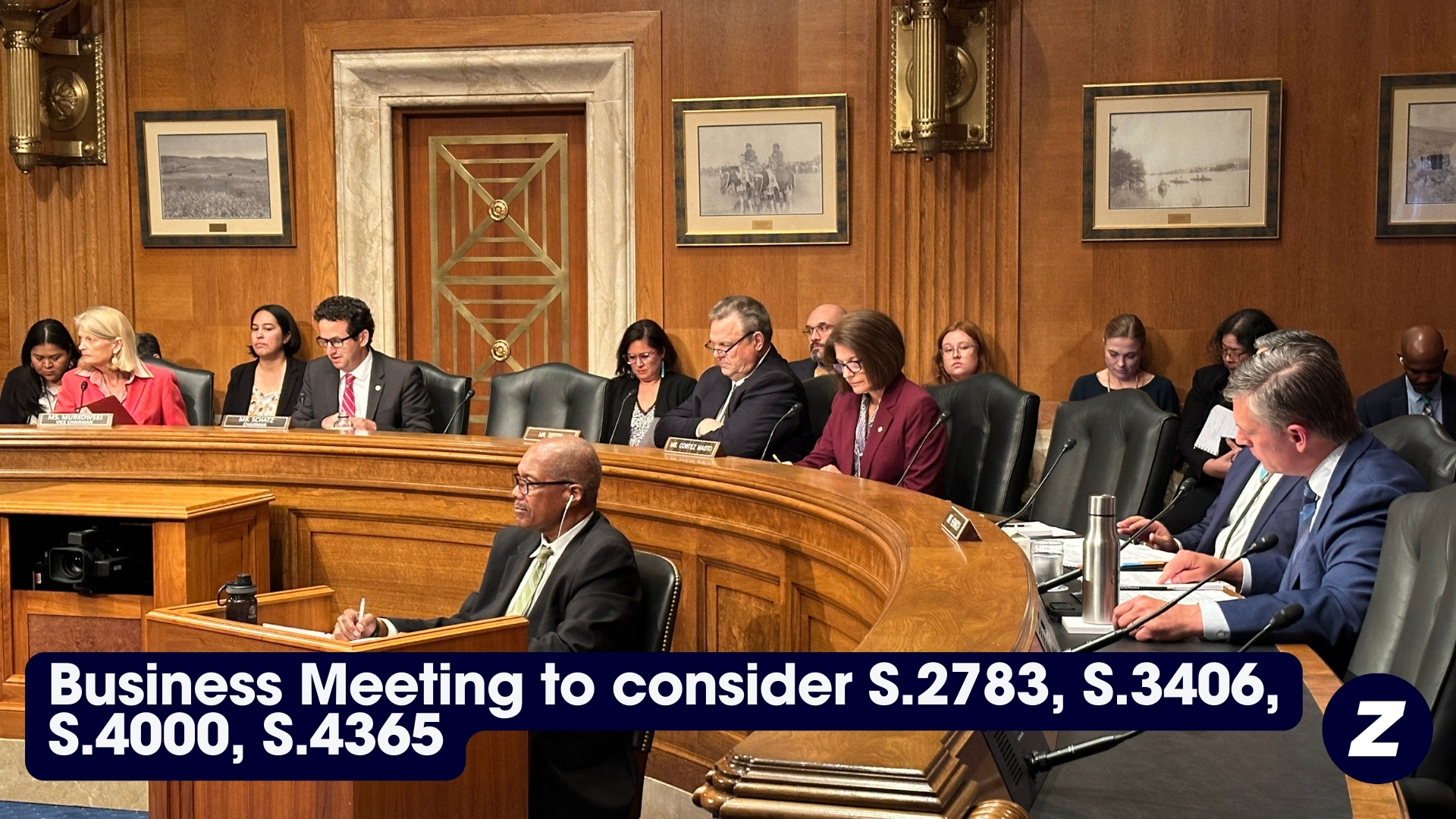 Business Meeting to consider S.2783, S.3406, S.4000, S.4365