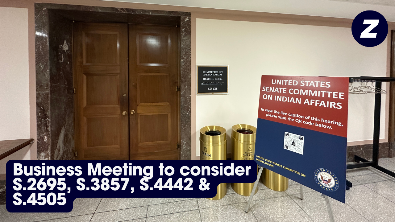 Business meeting to consider S.2695, S.3857, S.4442 & S.4505