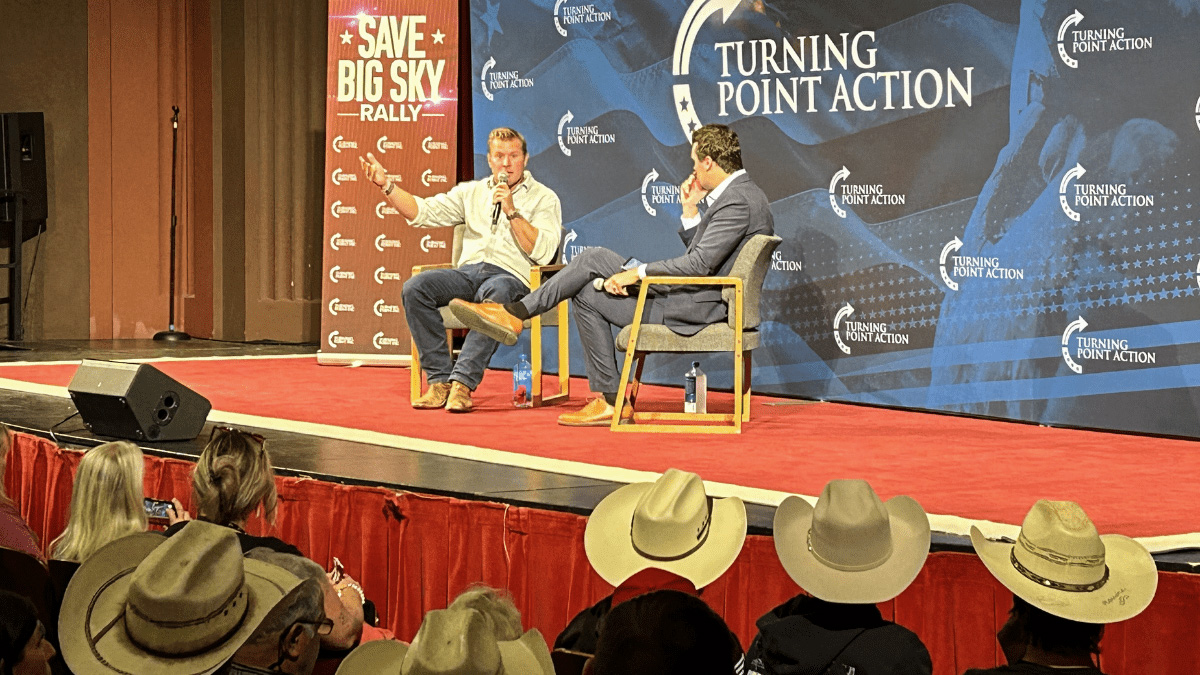 Tim Sheehy and Charlie Kirk