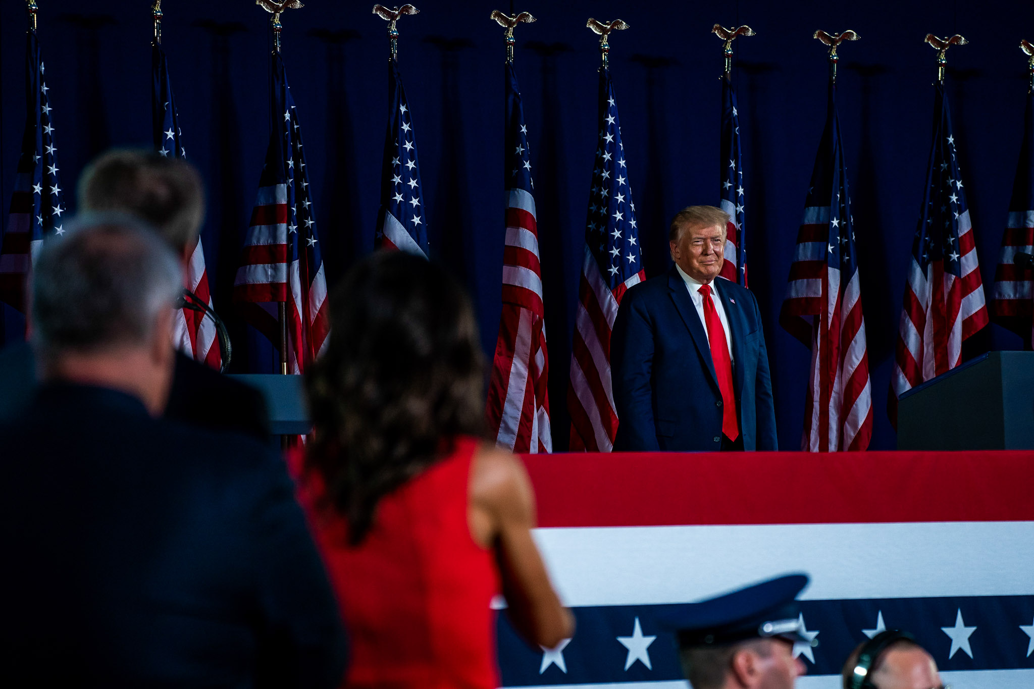 Donald Trump and Kristi Noem