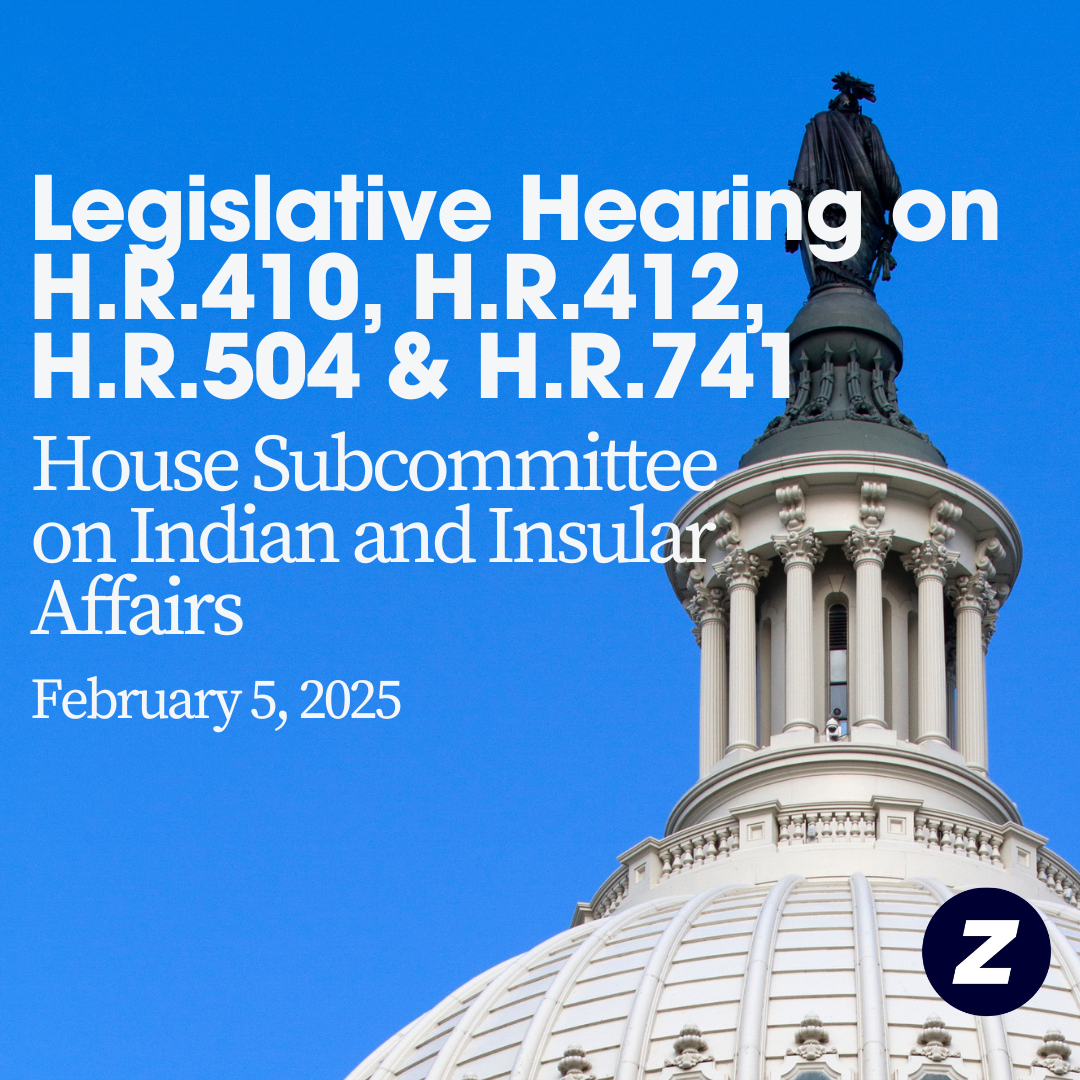 Legislative Hearing on H.R. 410, H.R. 412, H.R. 504 & H.R. 741n and Insular Affairs