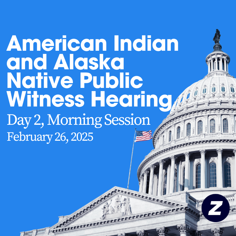 American Indian and Alaska Native Public Witness Hearing Day 2, Morning Session