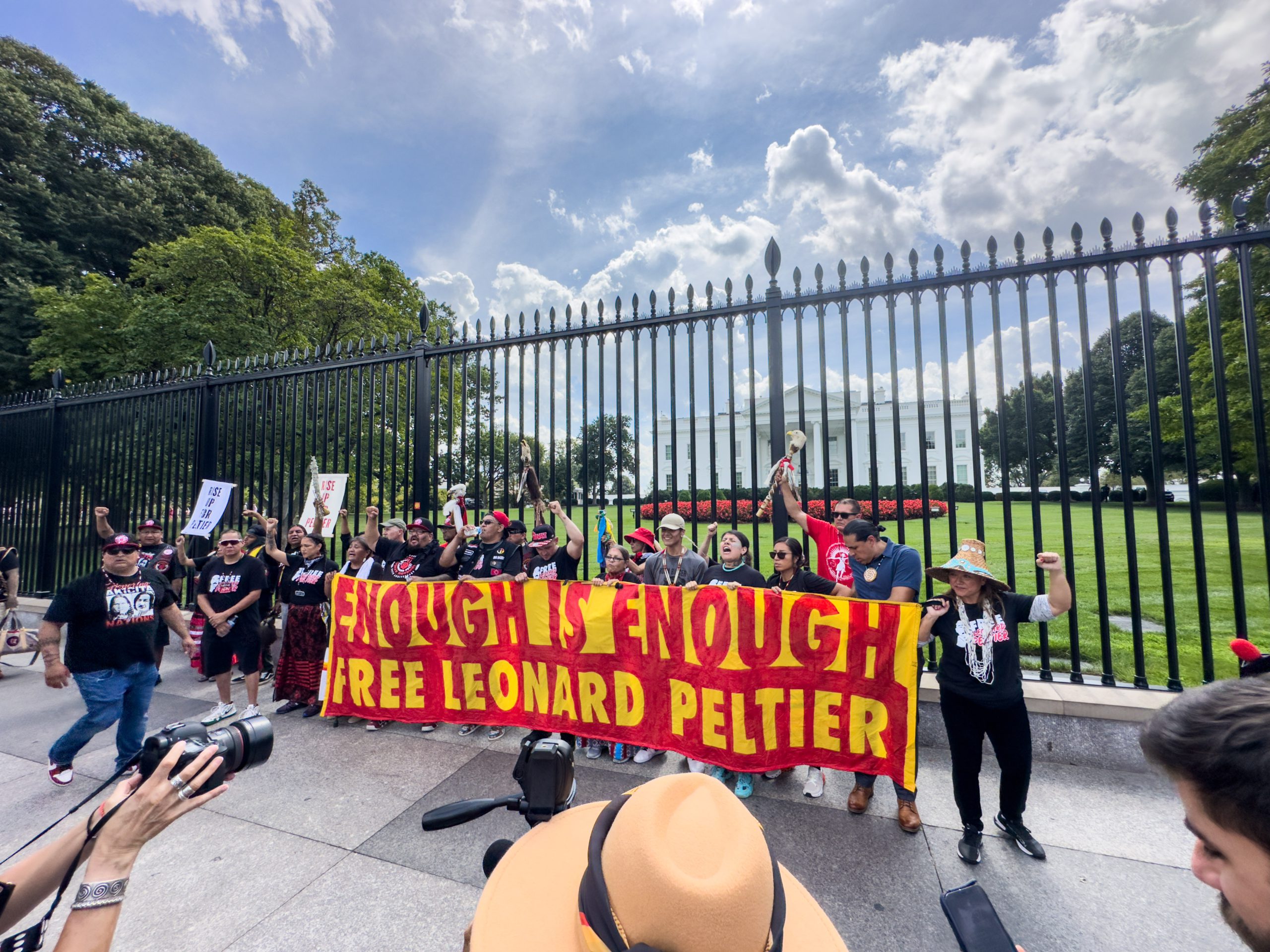 ‘Release Leonard Now’: Rally demands President Biden free imprisoned American Indian Movement activist