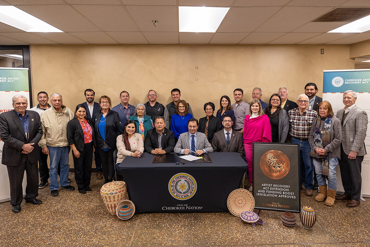 Chief Hoskin, Deputy Chief Warner sign legislation extending, boosting funds for Artist Recovery Act