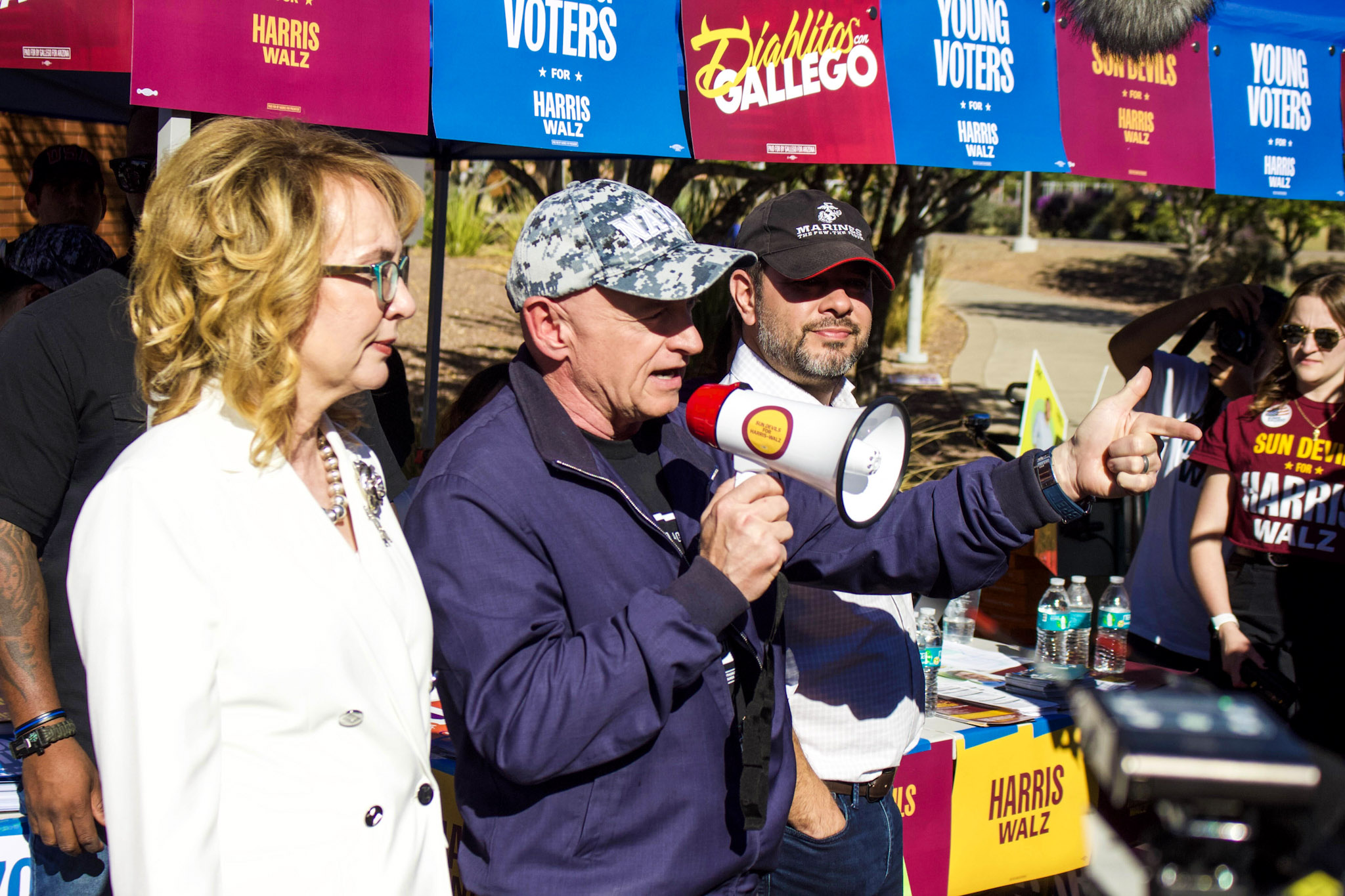 Gabby Giffords, Mark Kelly and Ruben Gallego