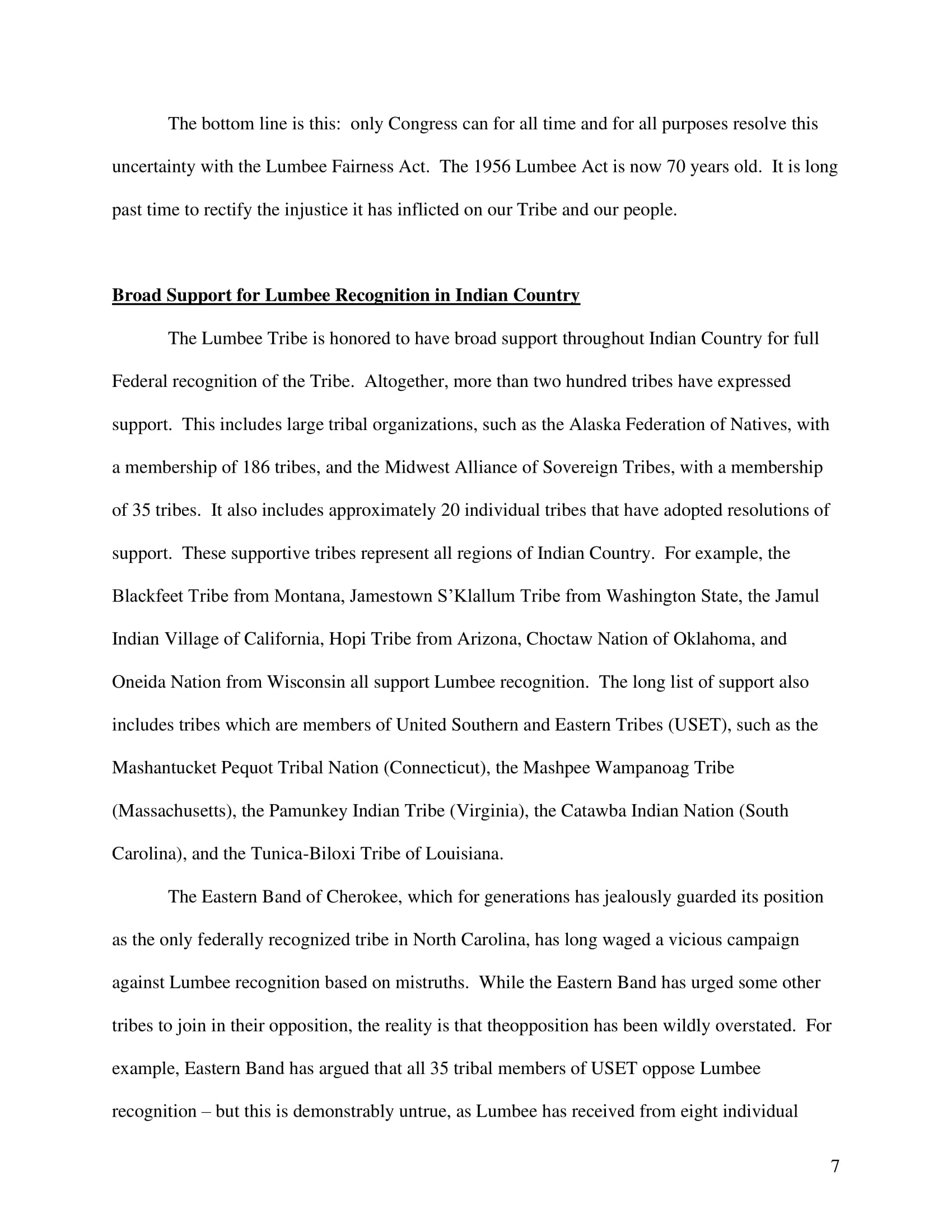 Testimony: John Lowery