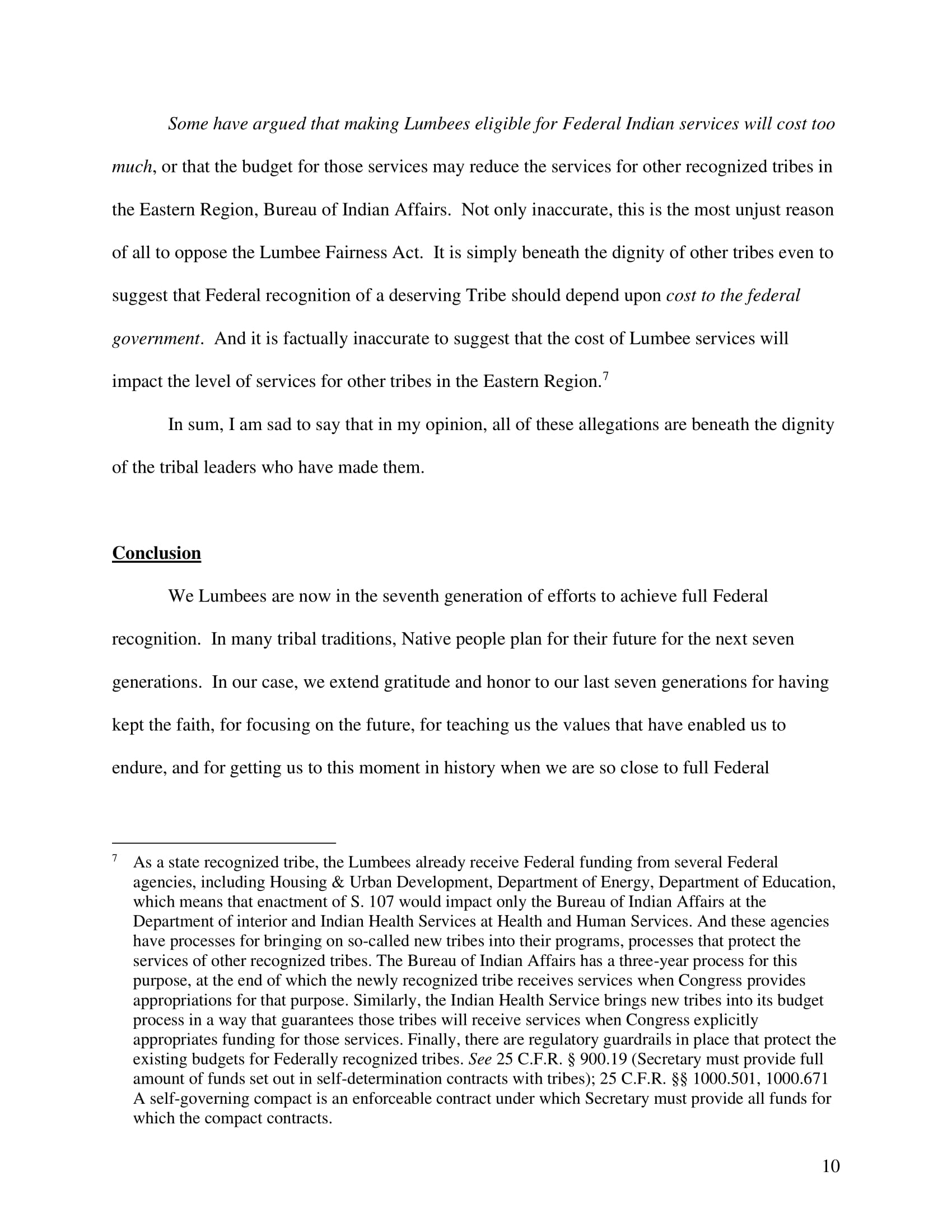 Testimony: John Lowery