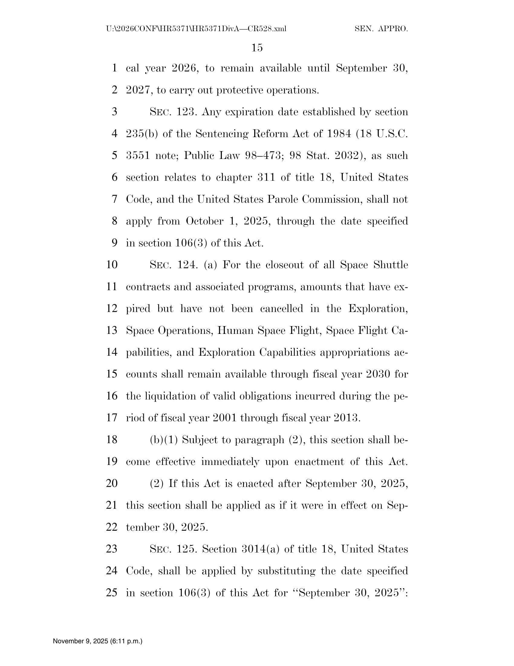 Continuing Appropriations Act, 2026