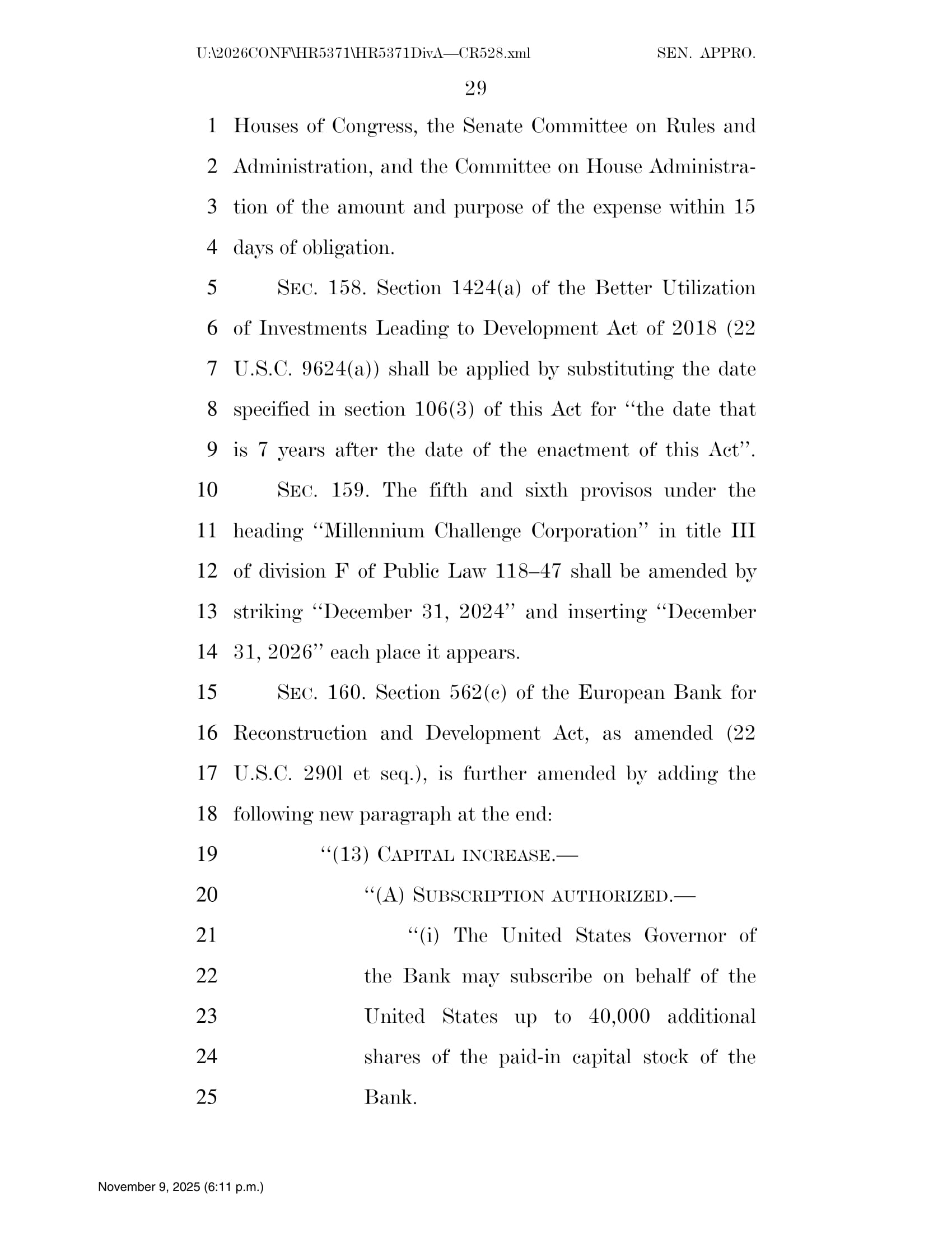 Continuing Appropriations Act, 2026