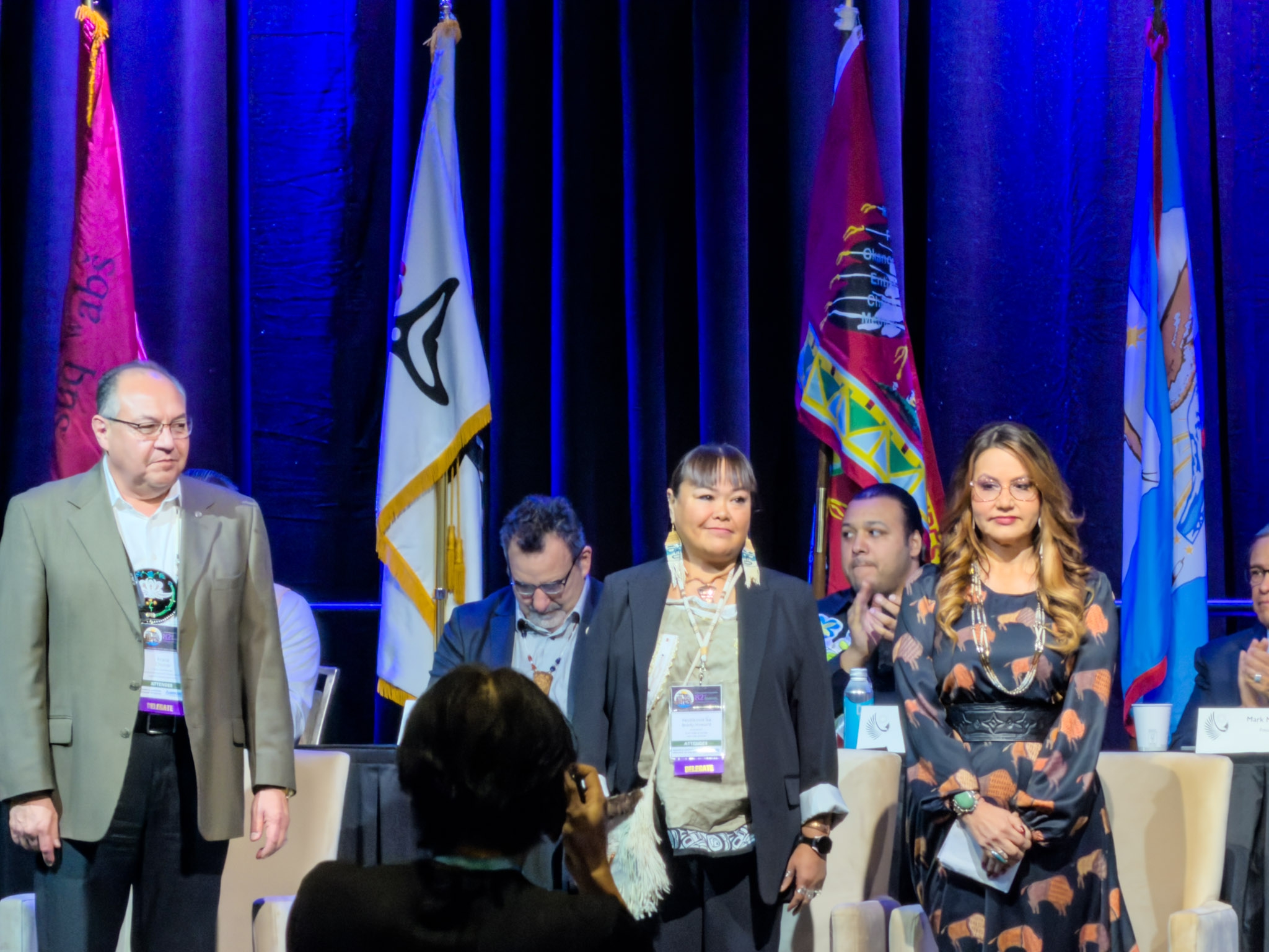 Frank Cloutier, Dionne Brady-Howard and Christie Modlin