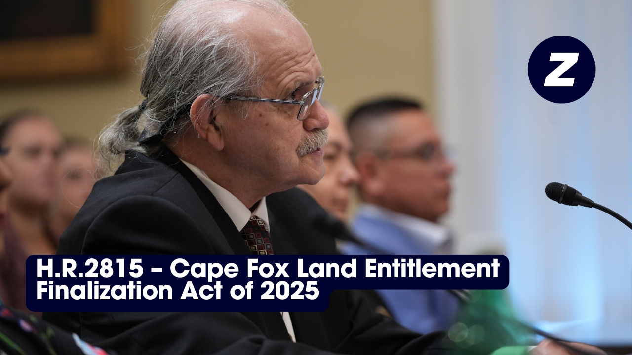 H.R.2815, the Cape Fox Land Entitlement Finalization Act of 2025