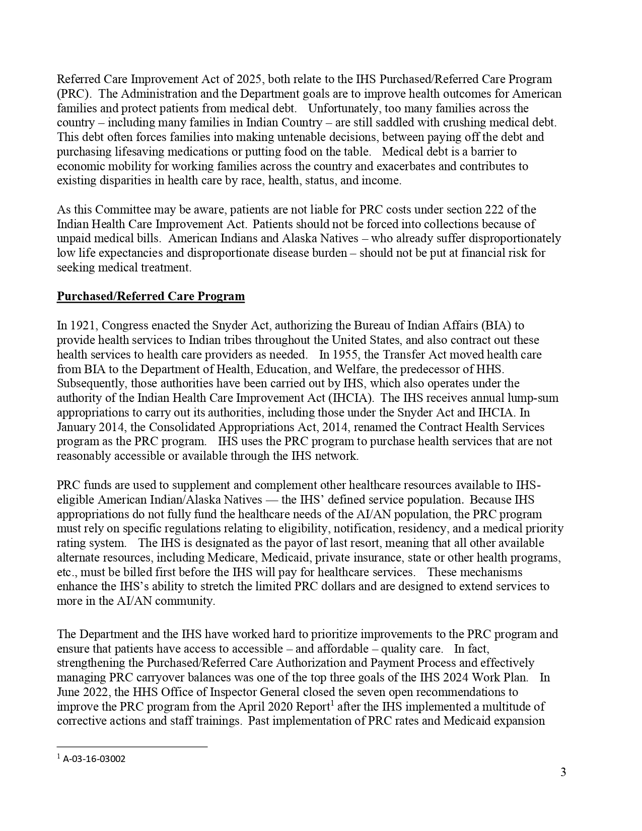 Testimony: Darrell LaRoche