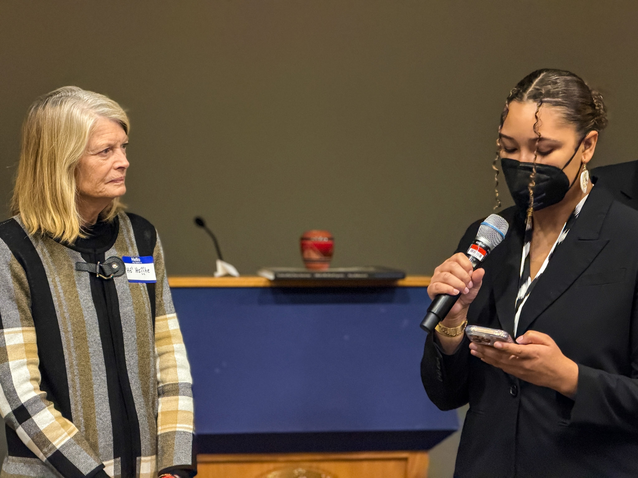 Lisa Murkowski and Karen Guise