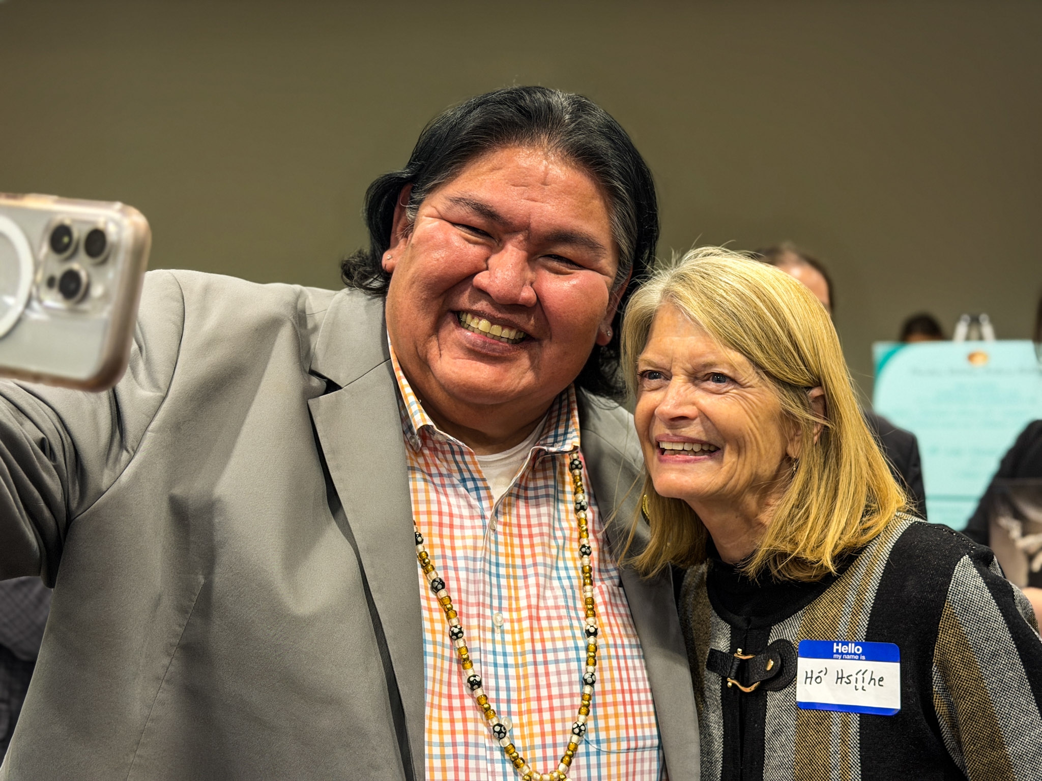 Tracy Peterson and Lisa Murkowski