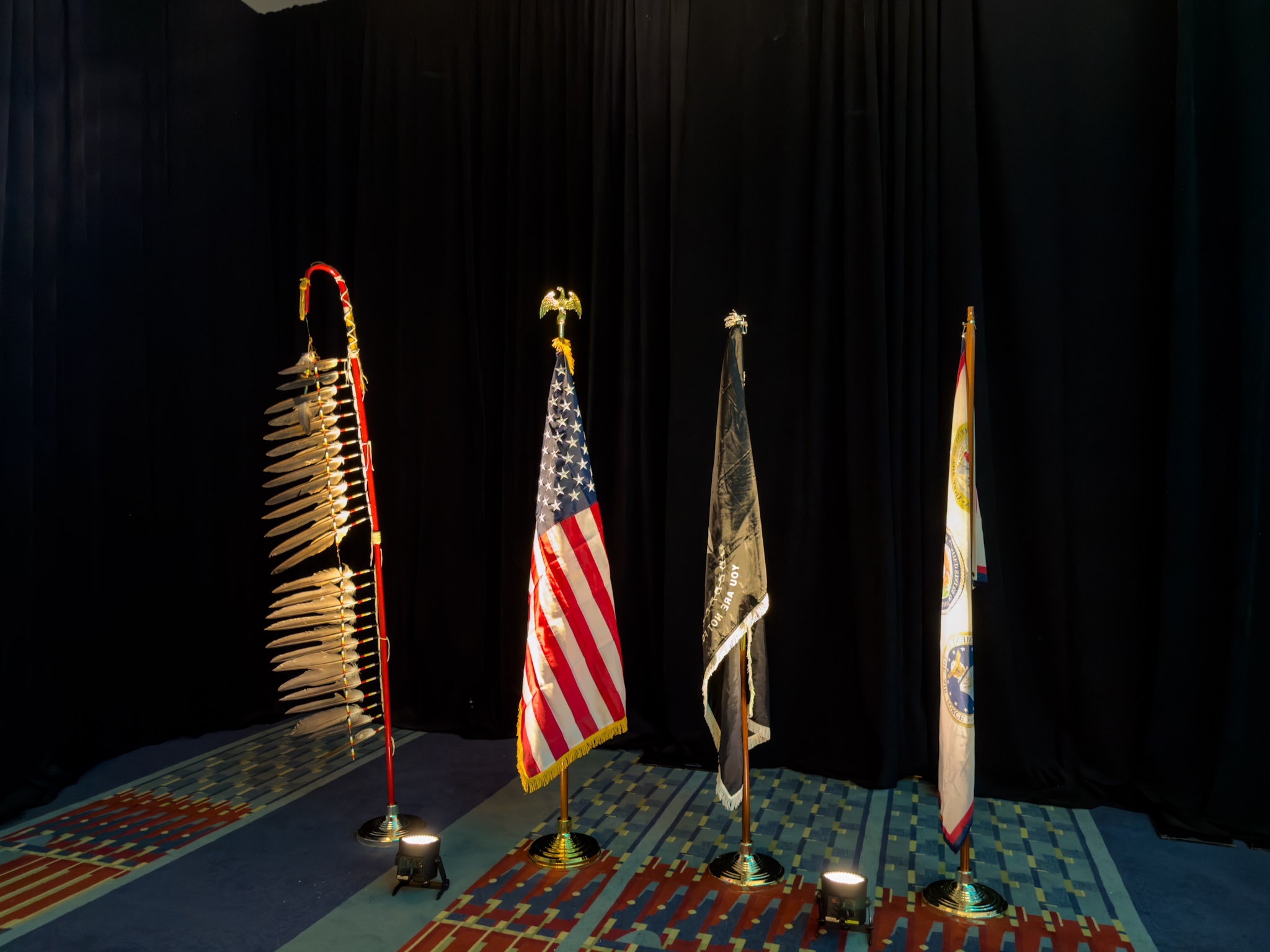 Eagle Staff and Flags