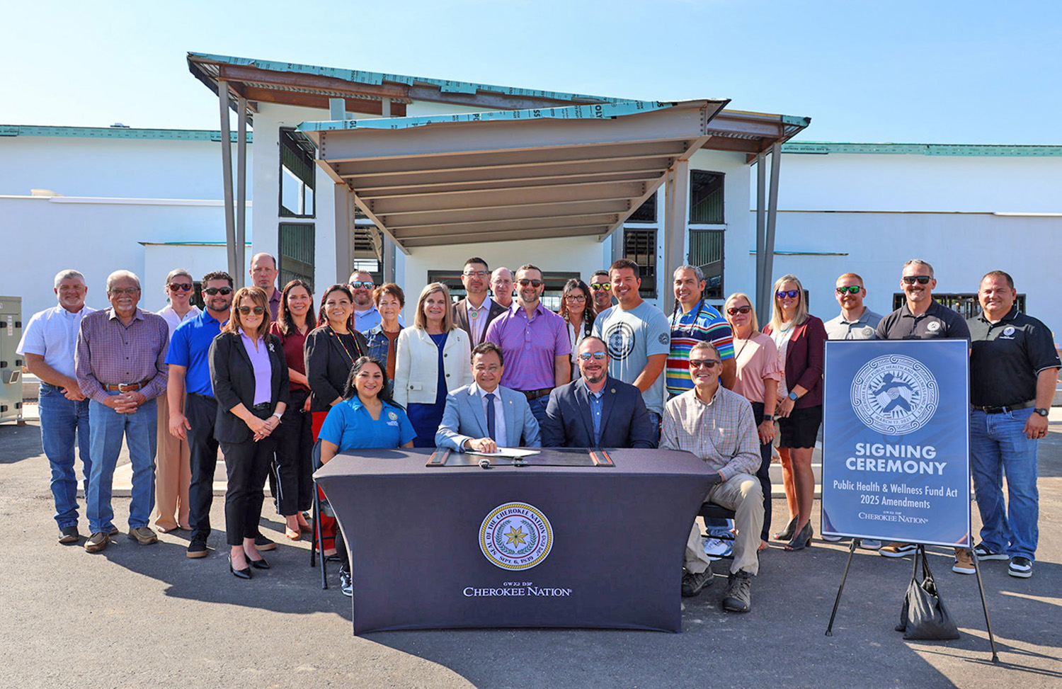 Chief Hoskin, Deputy Chief Warner sign legislation to expand Public Health and Wellness Fund Act