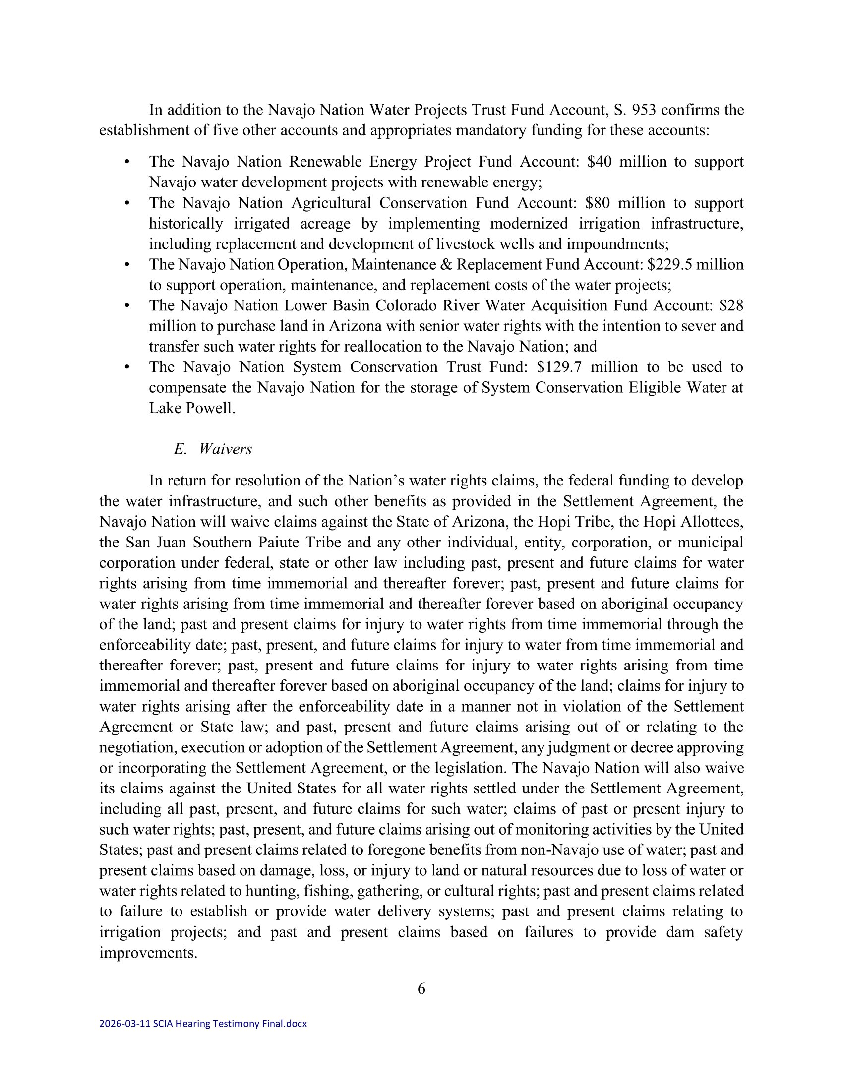 Testimony: Buu Nygren