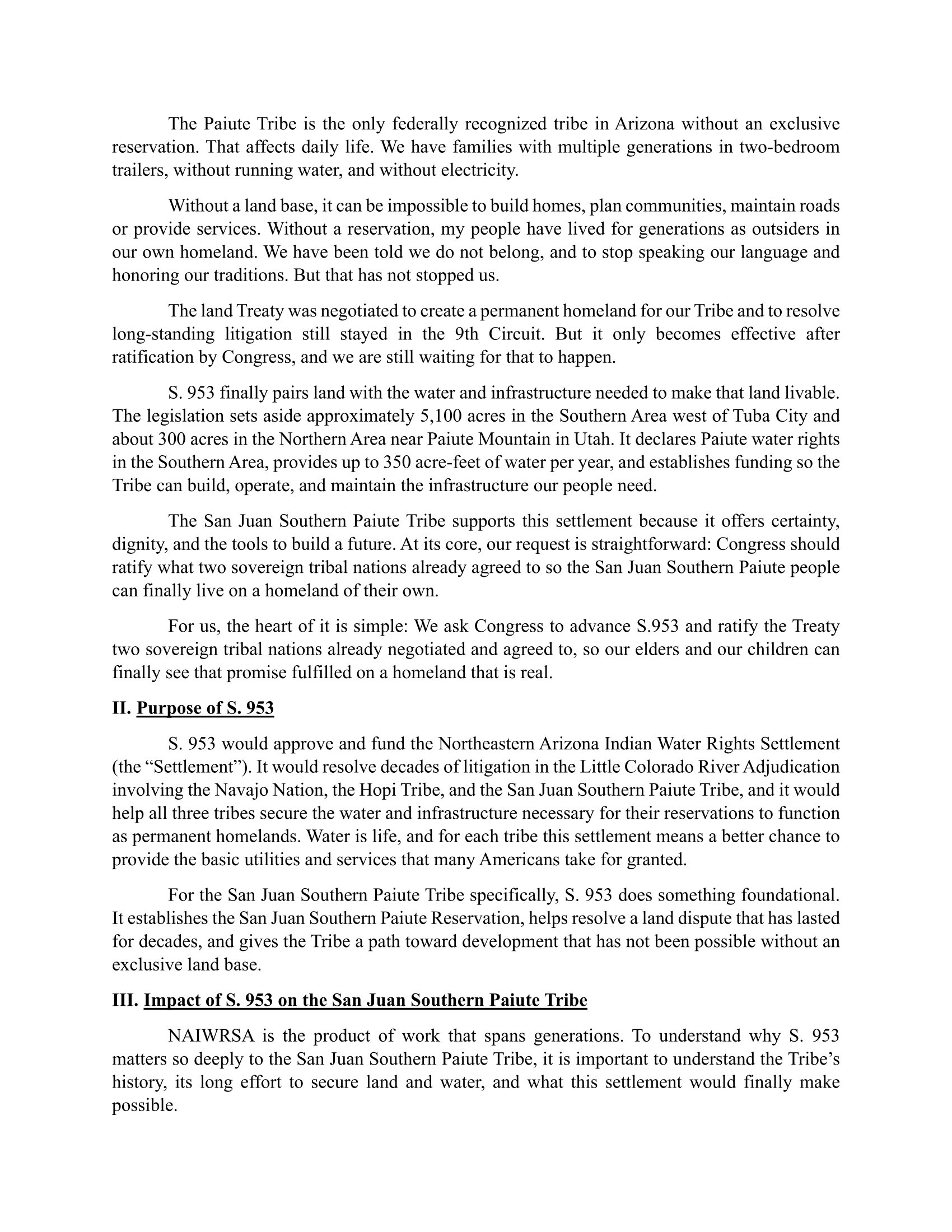 Testimony: Johnny Lehi Jr